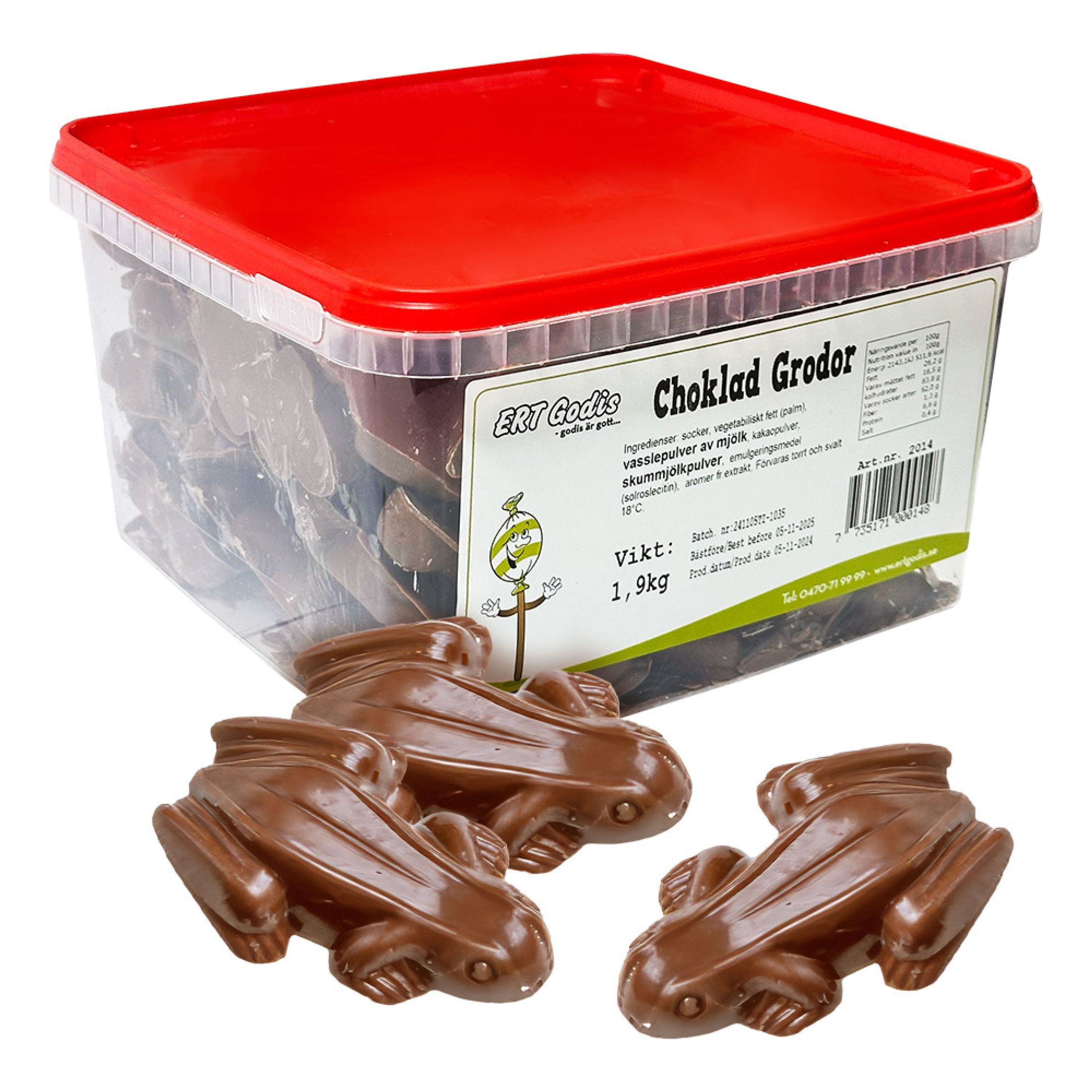 Chokladgrodor Storpack - 1,9 kg