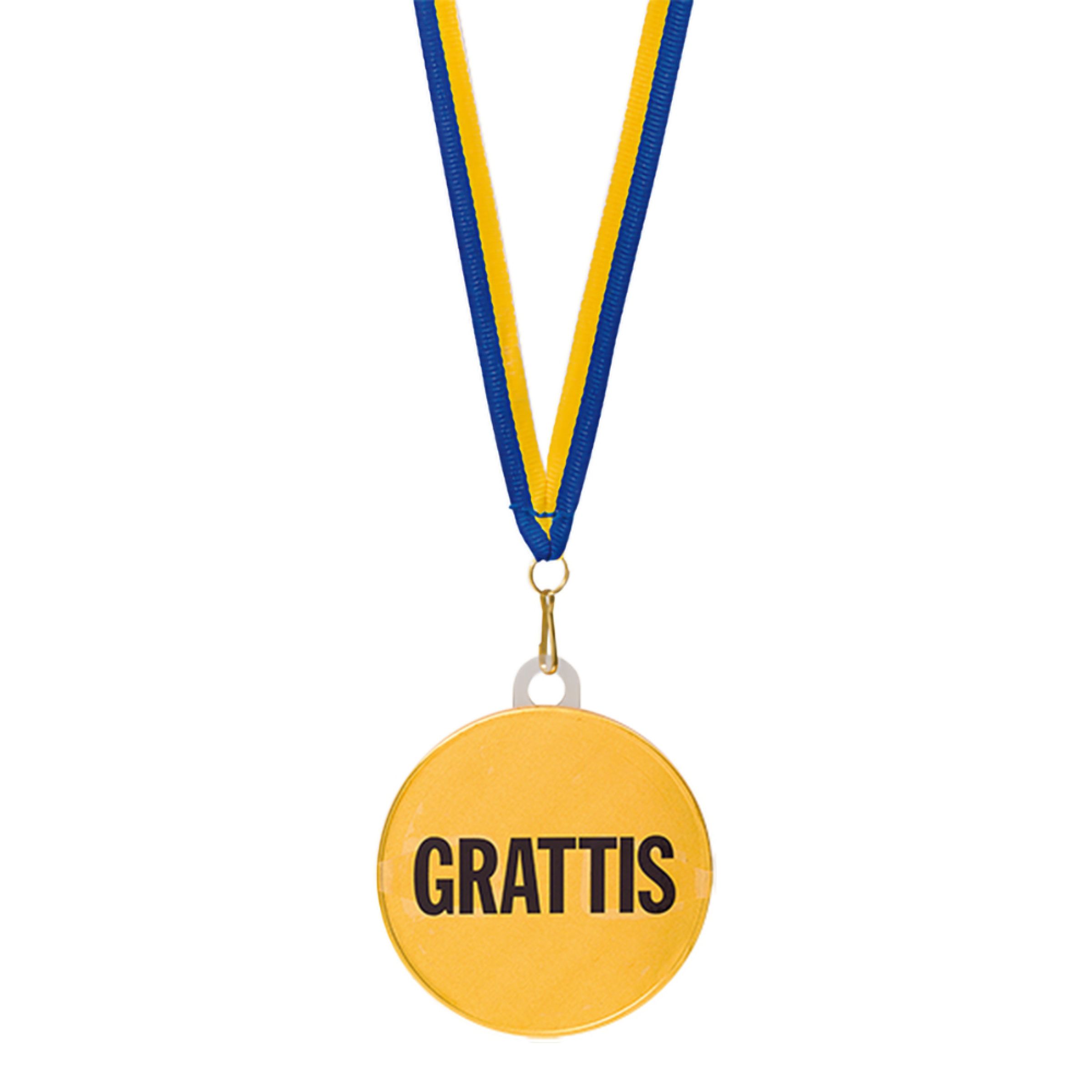 Chokladmedalj Grattis - 23 g | Hem - Teman - Presenter - Barnpresenter | Pryloteket