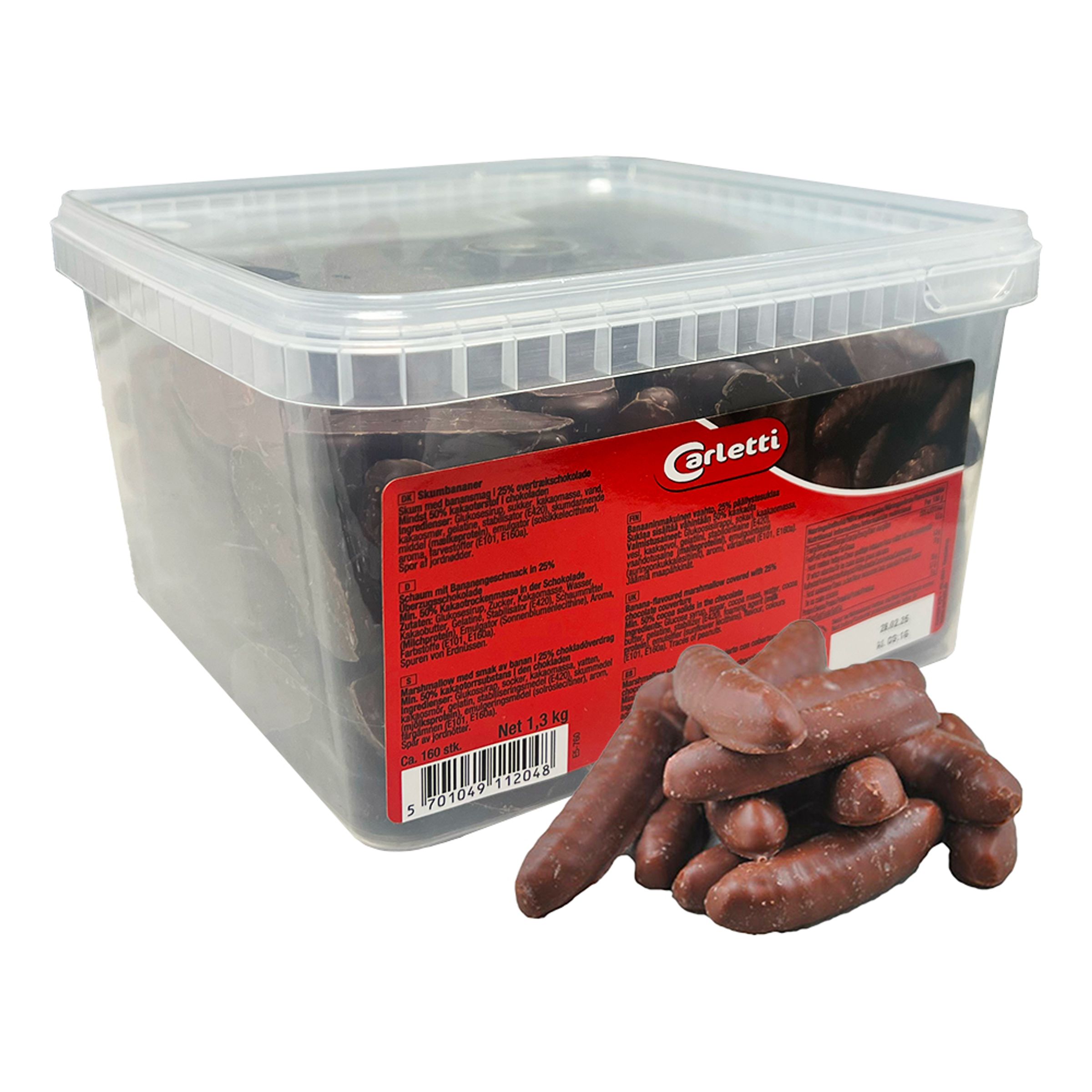 Chokladskumbananer Storpack - 1,3 kg