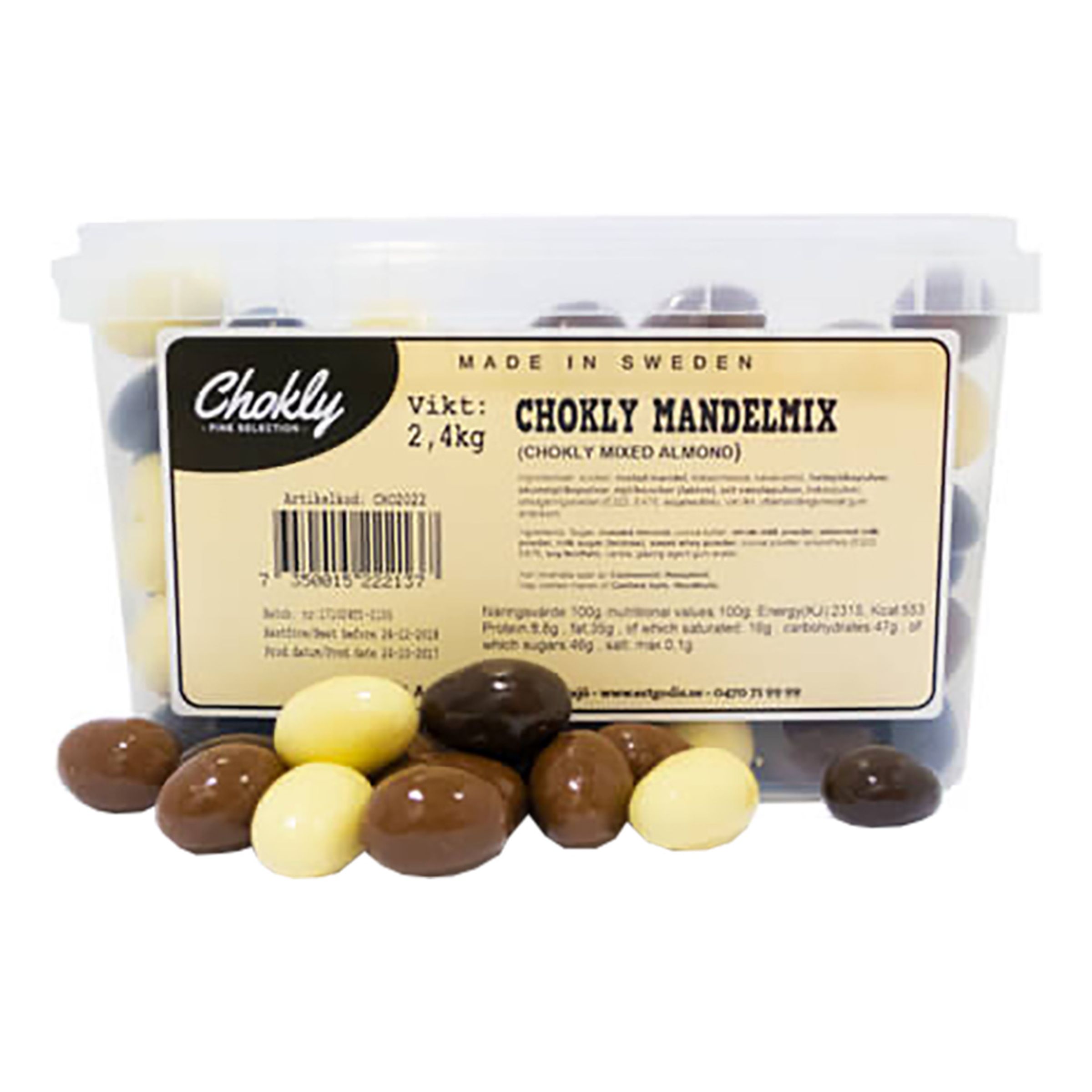 Läs mer om Chokly Mandelmix Storpack - 2,4 kg