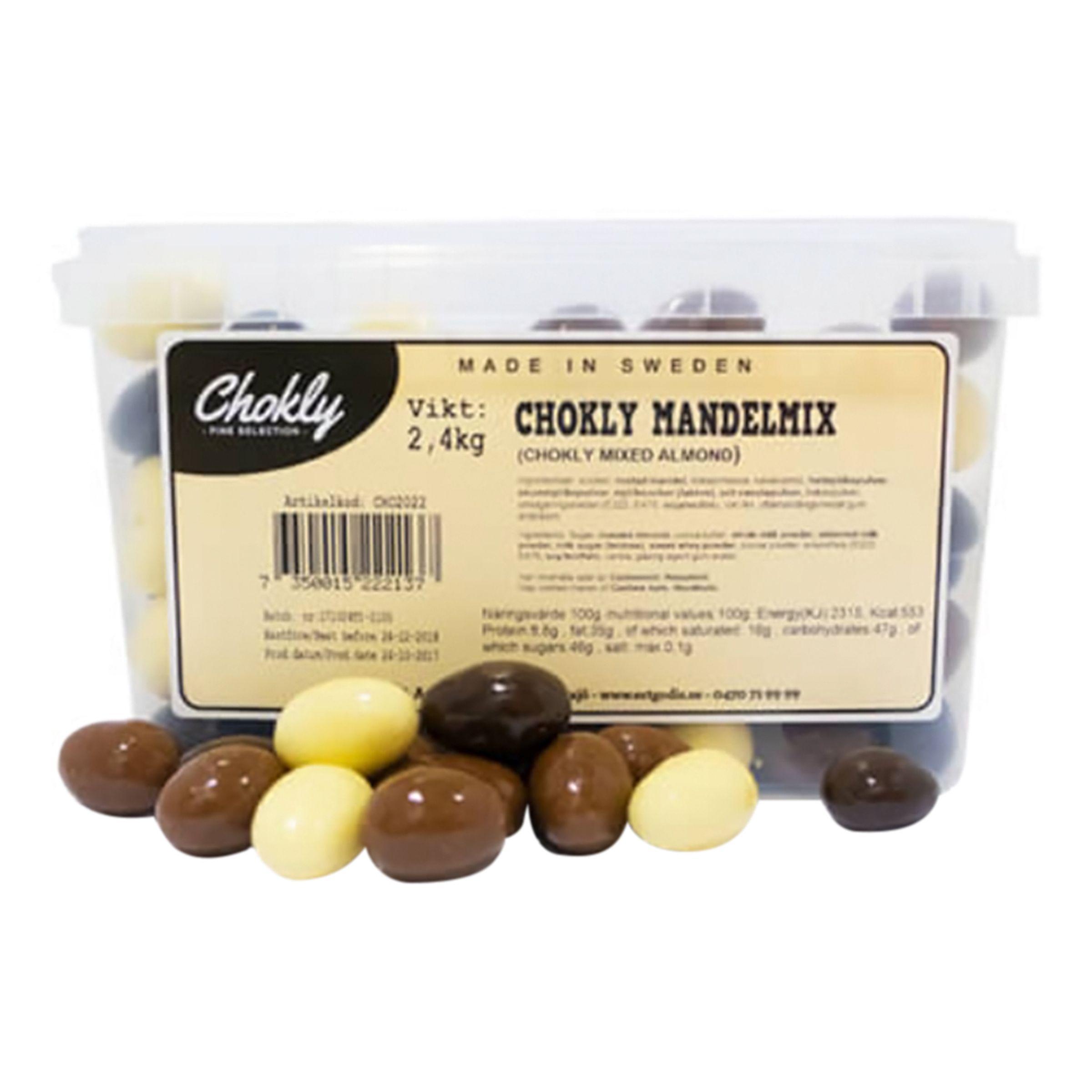 Chokly Mandelmix Storpack - 2,4 kg