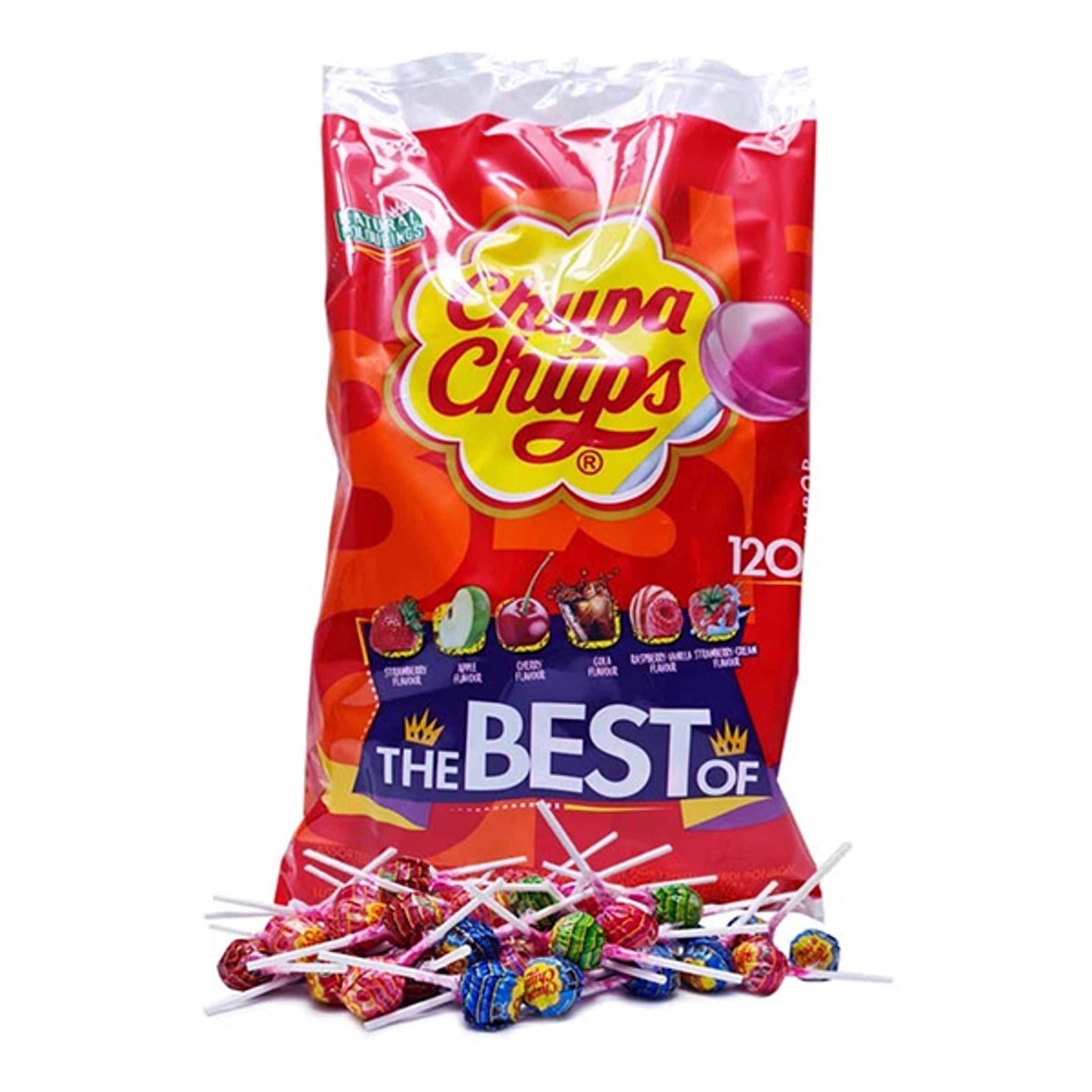 Chupa Chups Klubbor Best Of Storpack - 120-pack