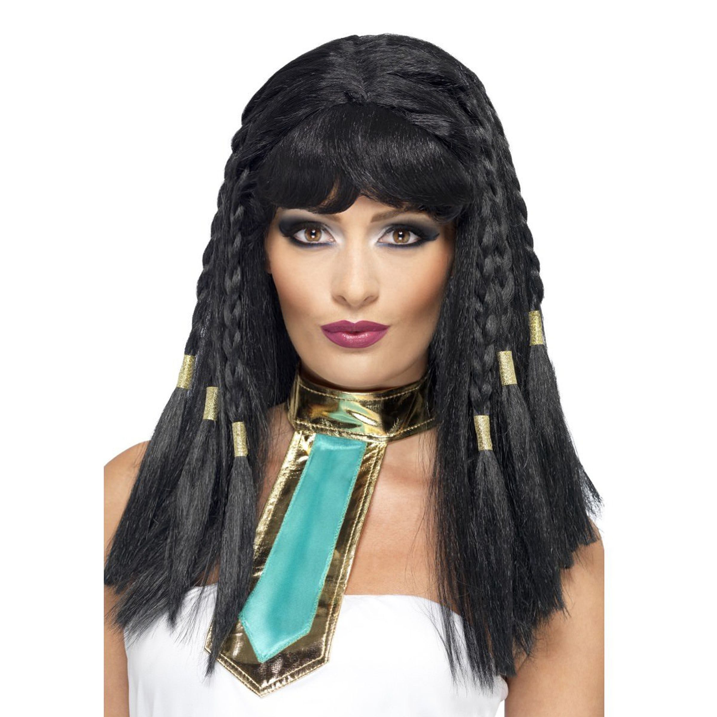 Cleopatra Peruk med Flätor - One size