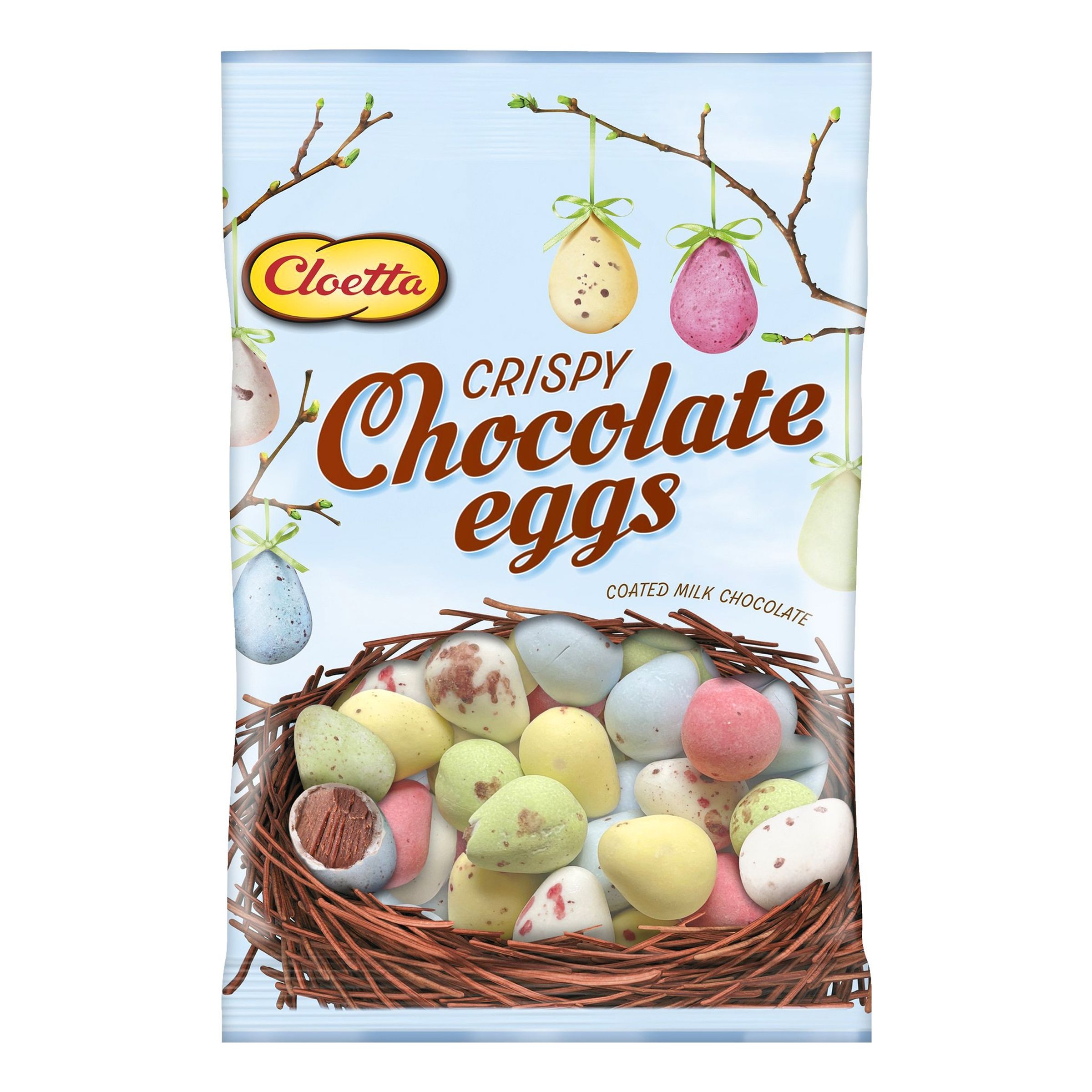 Läs mer om Cloetta Crispy Chocolate Eggs - 110 gram