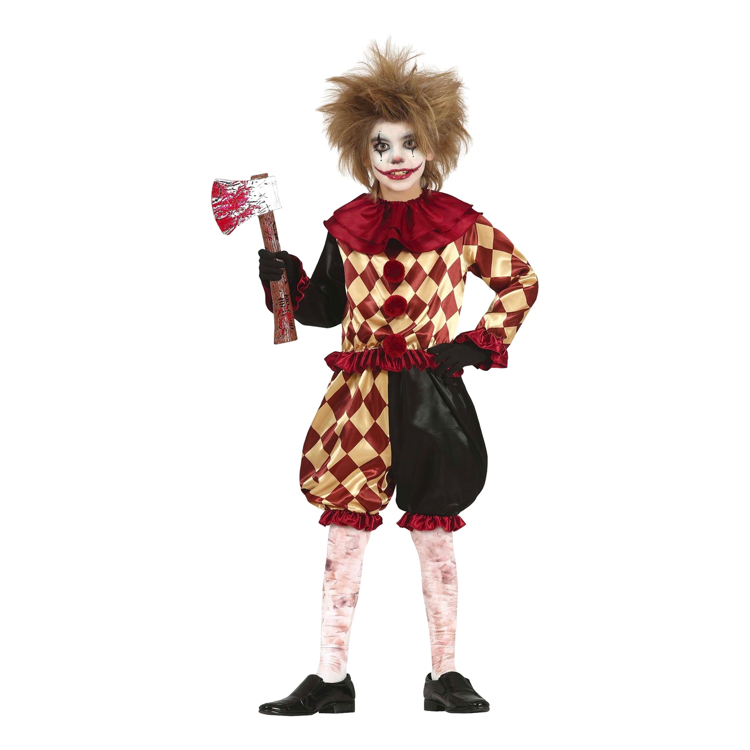 Clown Halloween Barn Maskeraddräkt - Small