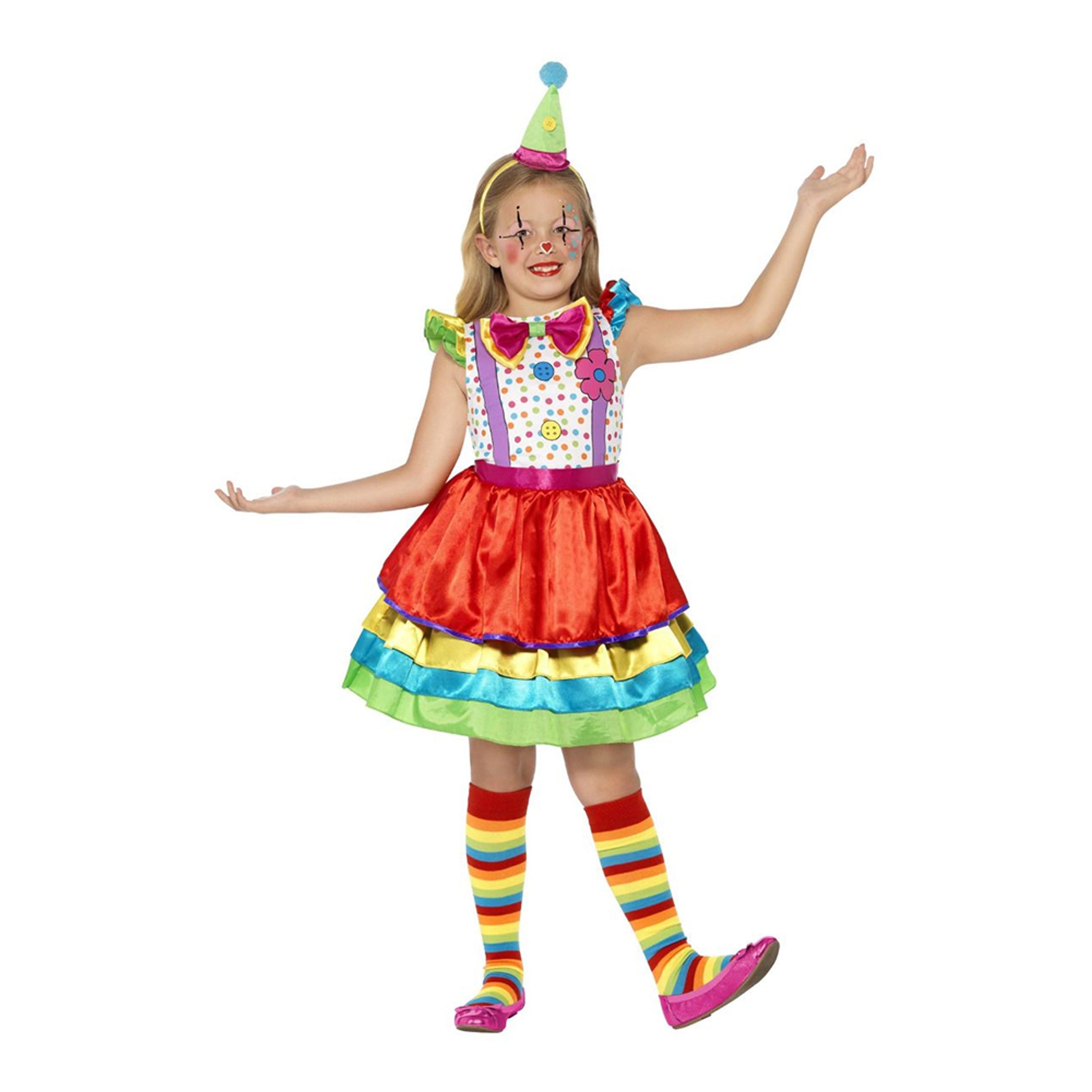 Läs mer om Clownklänning Barn Maskeraddräkt - Small