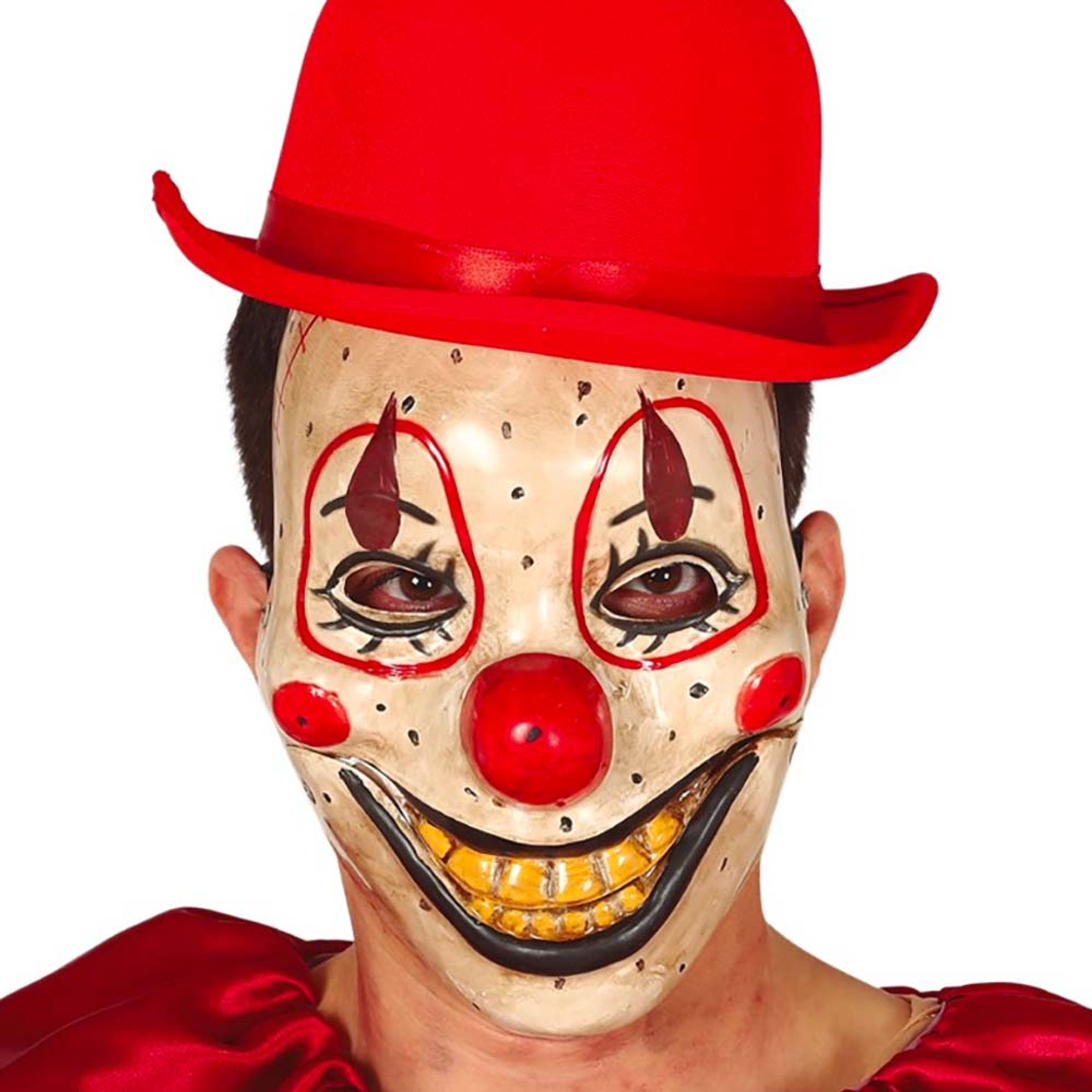 Läs mer om Clown Plastmask - One size