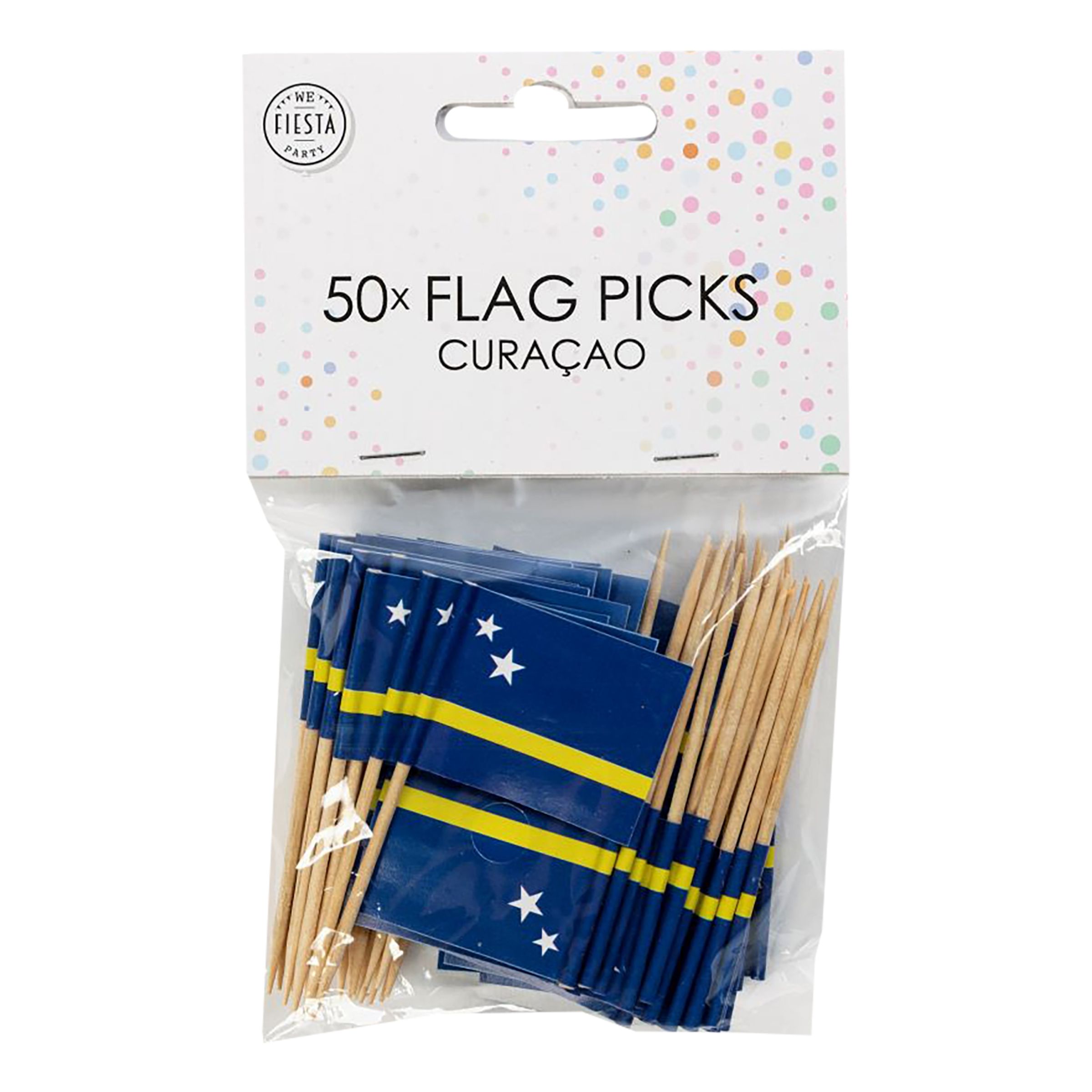 Cocktailflaggor Curacao - 50-pack