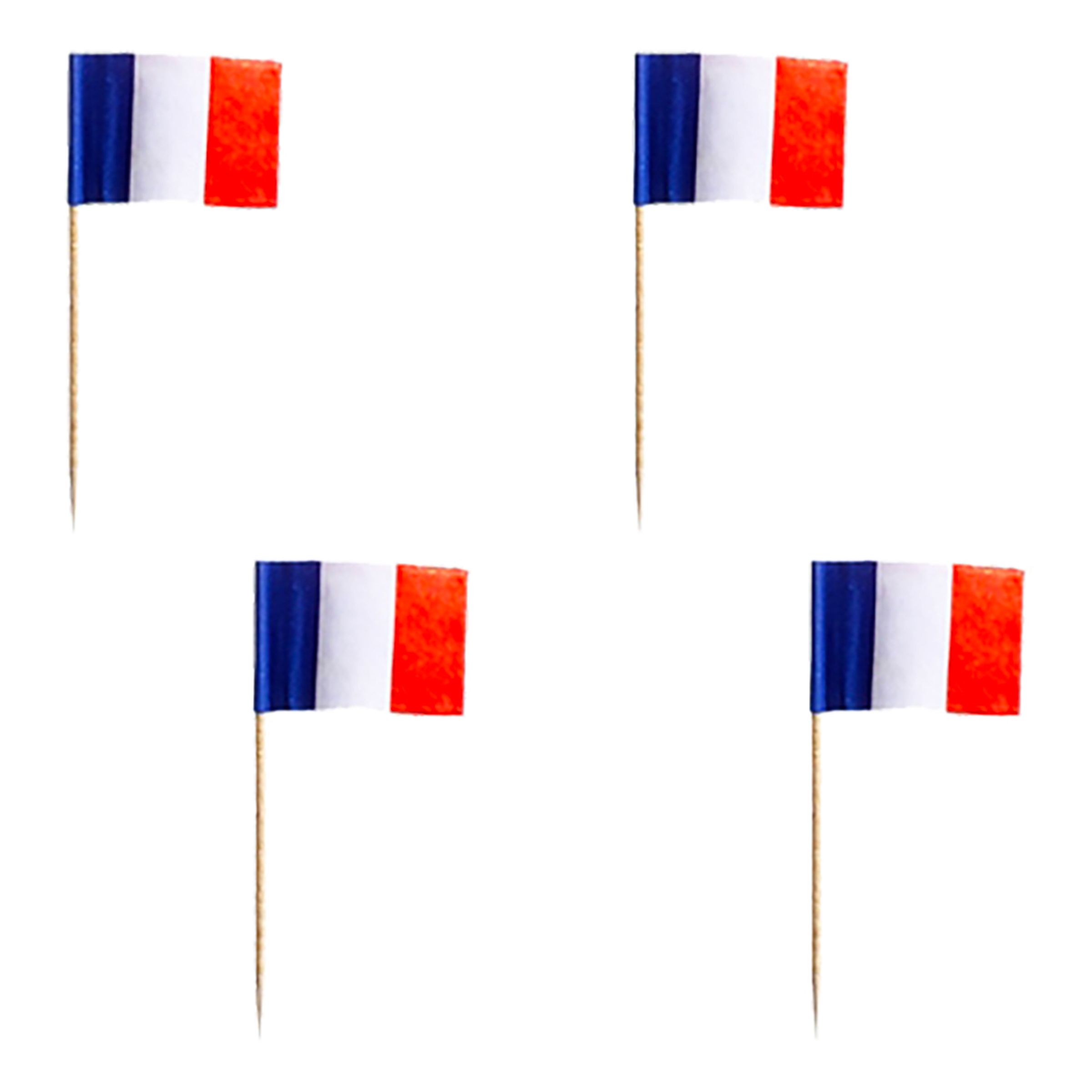 Cocktailflaggor Frankrike - 500-pack