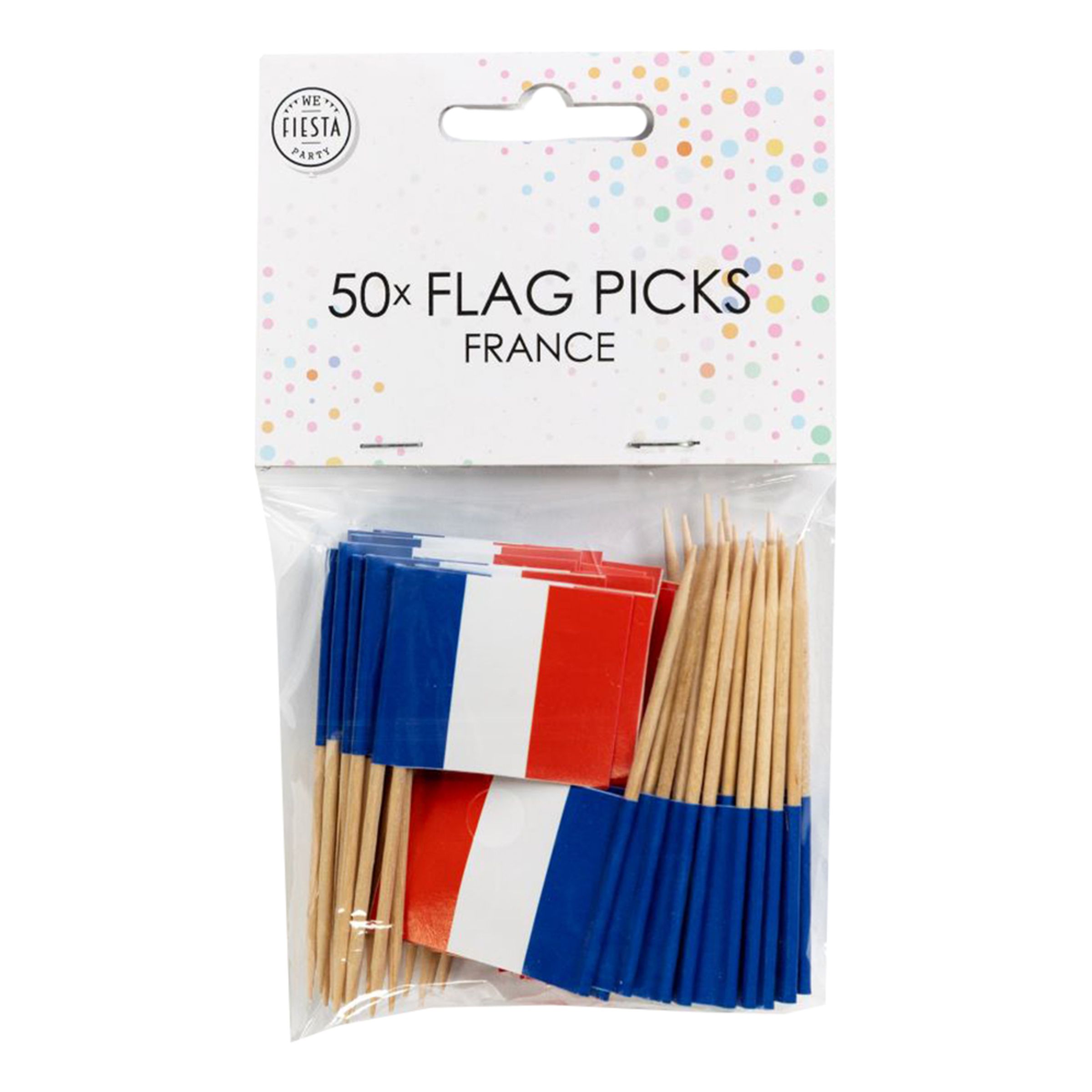 Läs mer om Cocktailflaggor Frankrike - 50-pack