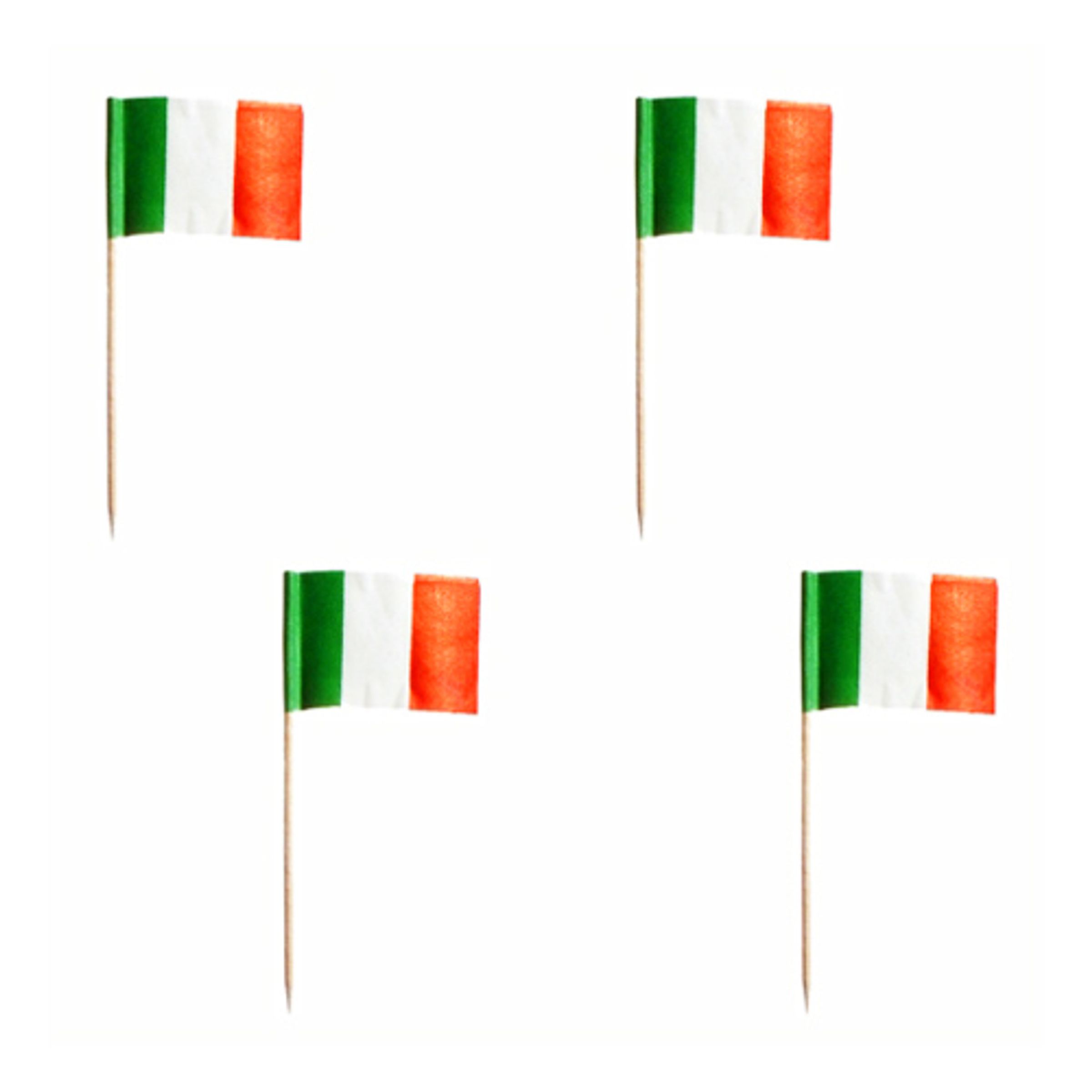 Cocktailflaggor Italien - 500-pack