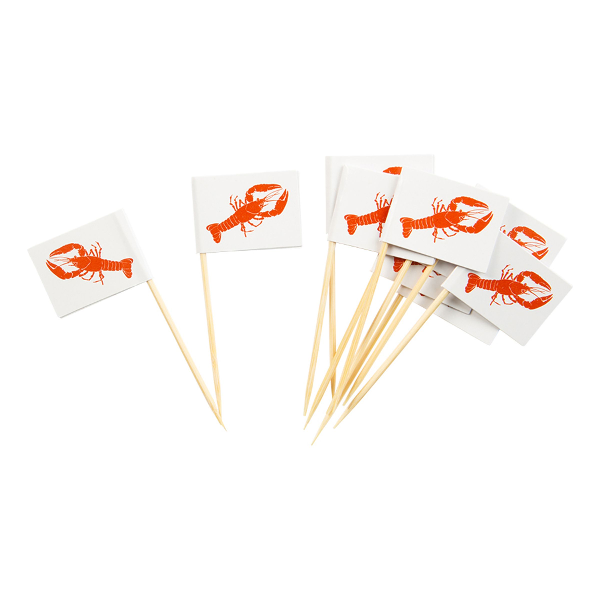 Cocktailflaggor Kräftskiva - 10-pack