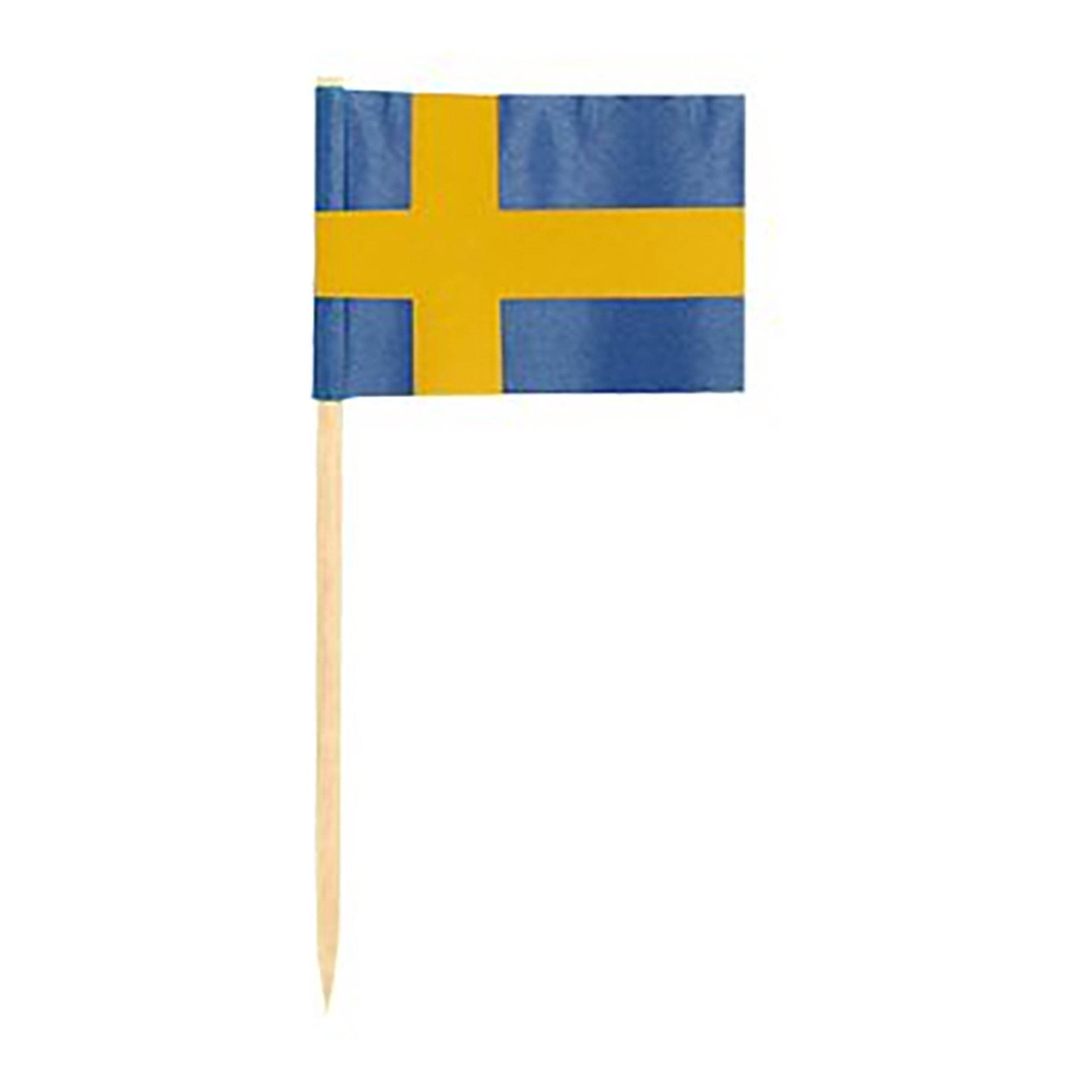 Cocktailflaggor Sverige - 50-pack