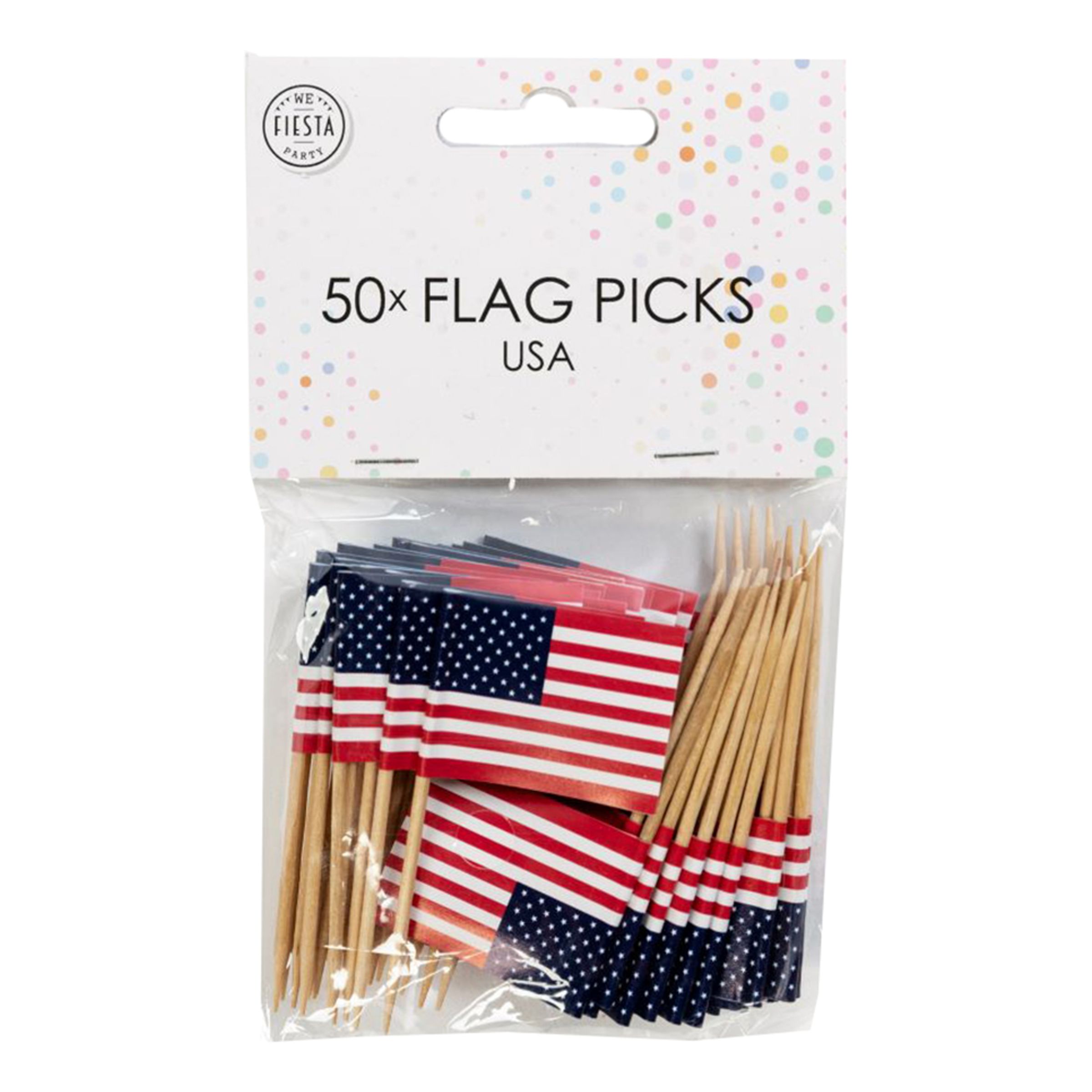 Läs mer om Cocktailflaggor USA - 50-pack