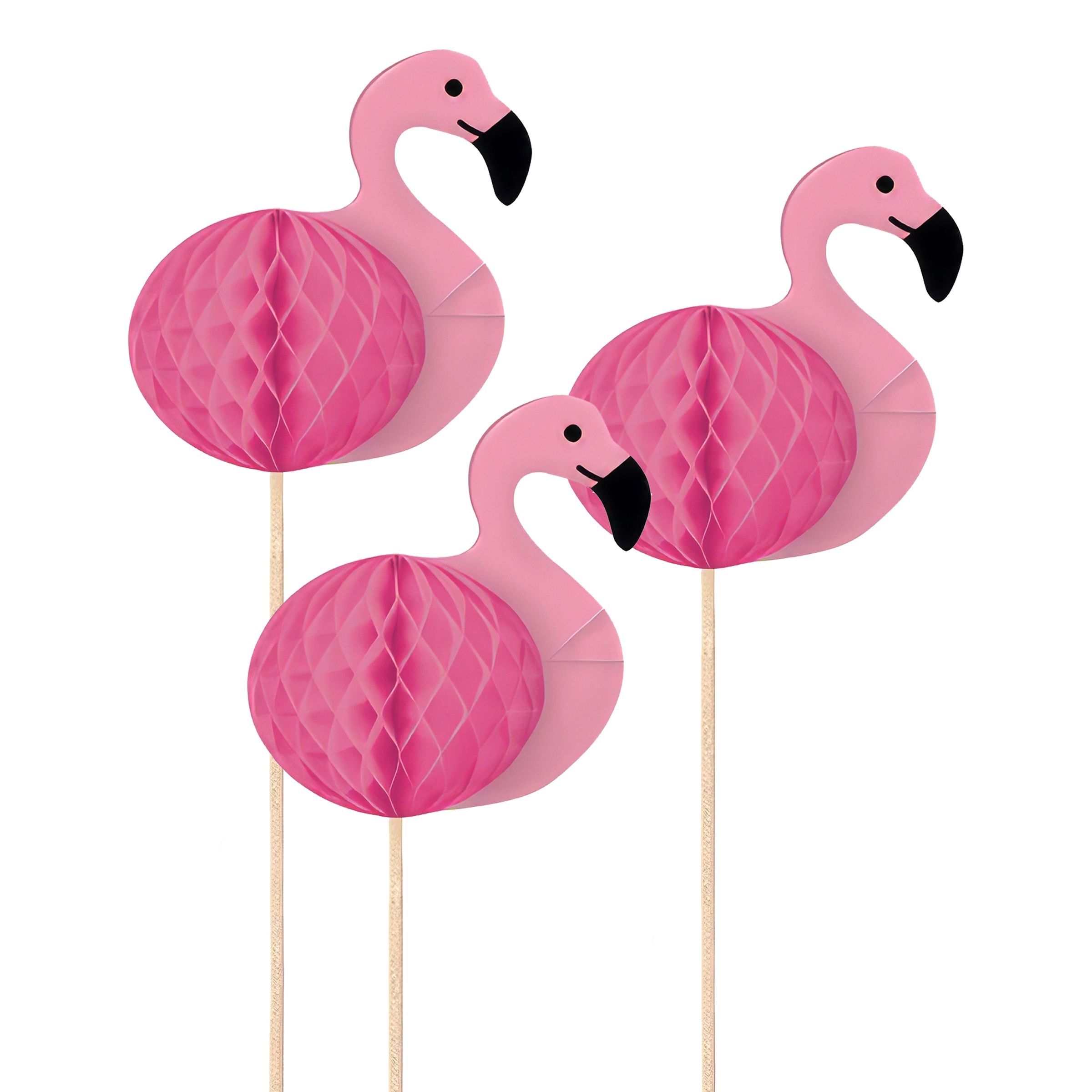 Läs mer om Cocktailpinnar Flamingo Paradise - 10-pack