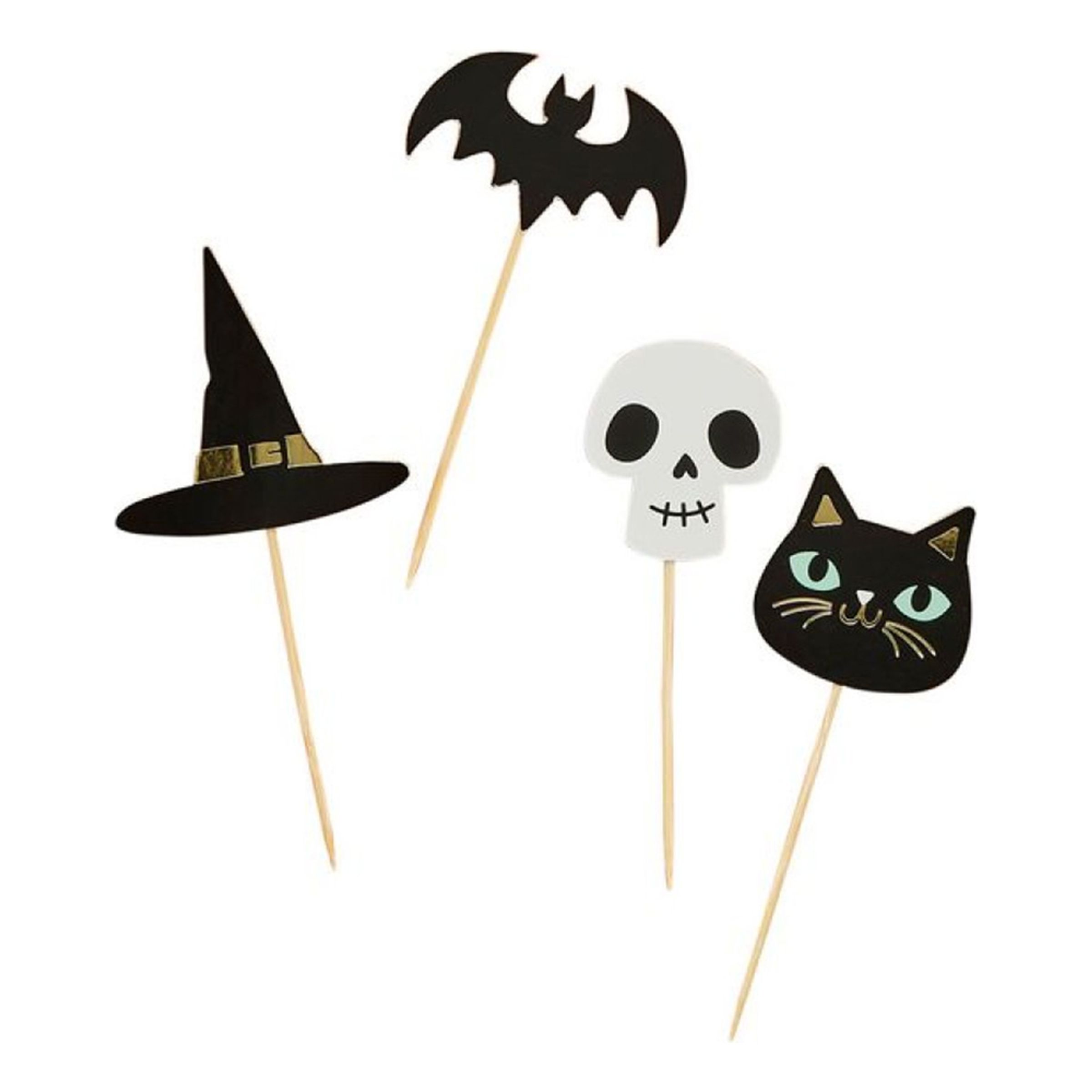 Cocktailpinnar Halloween Witches & Wizards - 12-pack