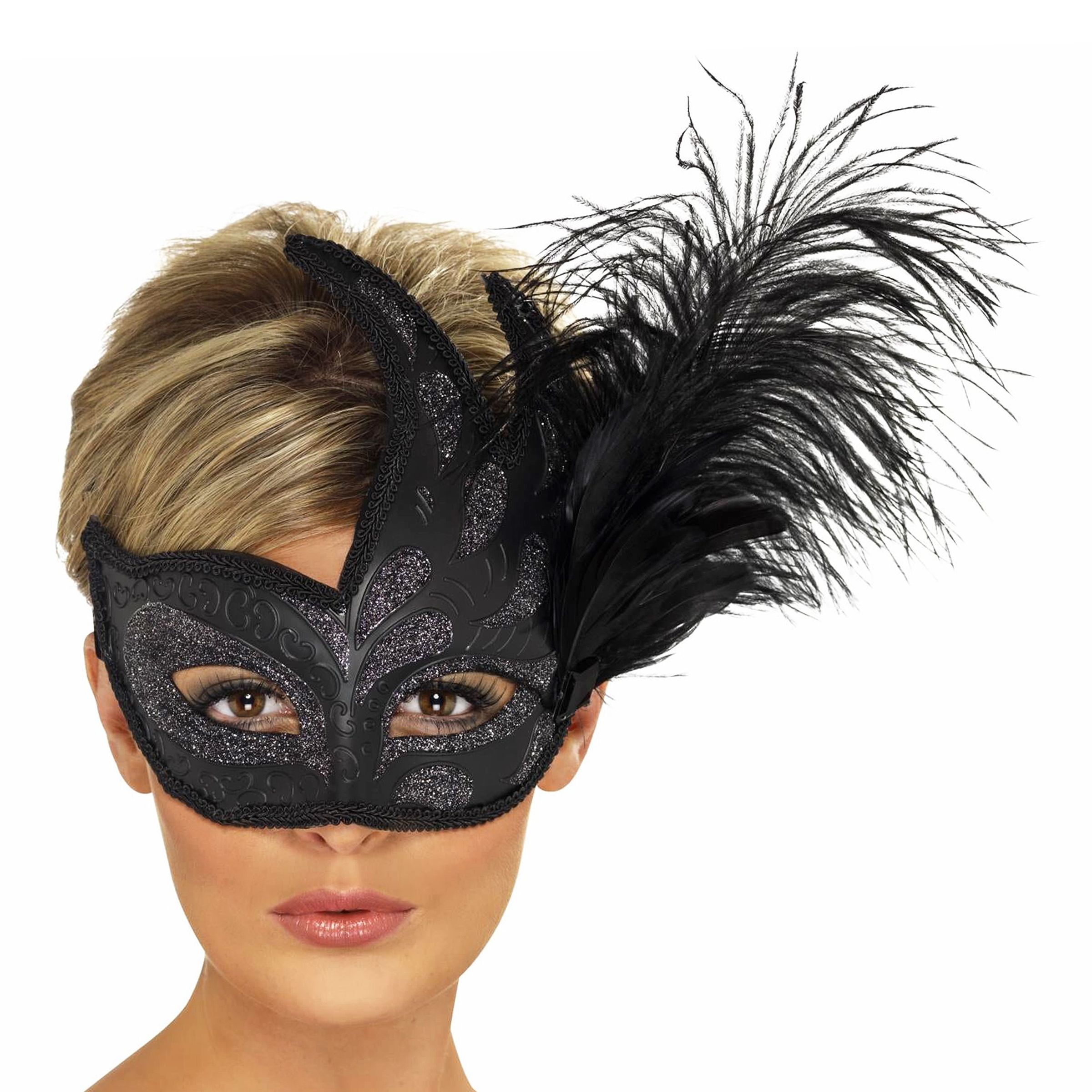 Colombina Sort Øjenmaske - One size