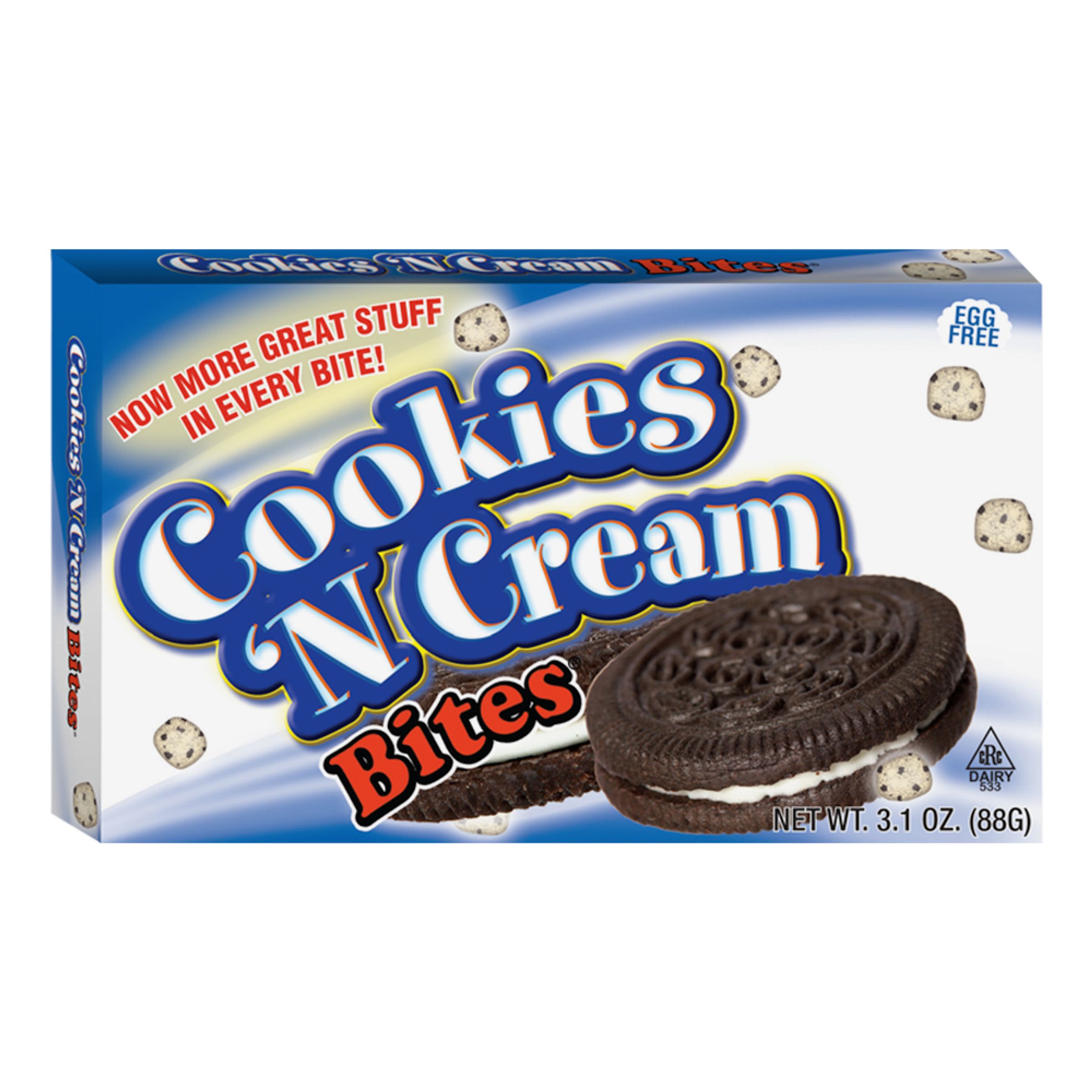 Läs mer om Cookies N Cream Cookie Dough Bites - 88 gram
