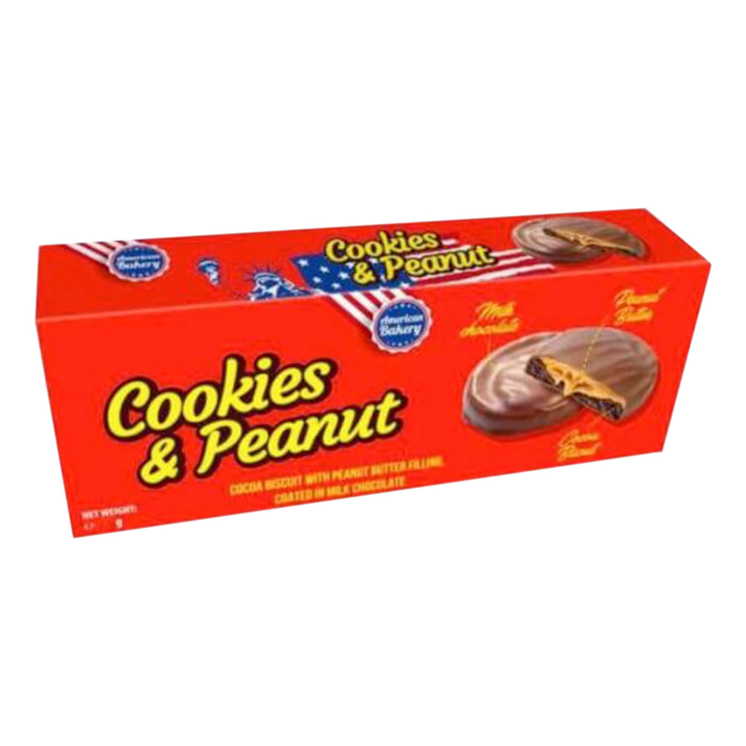 Läs mer om American Bakery Cookies & Peanut - 96 gram