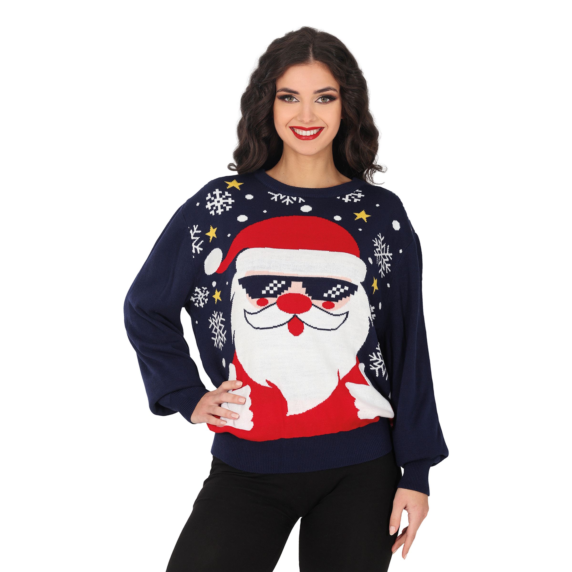 Cool Tomte Jultröja Dam - Medium | Hem - Teman - Presenter - Present till Mamma | Maskeradspecialisten