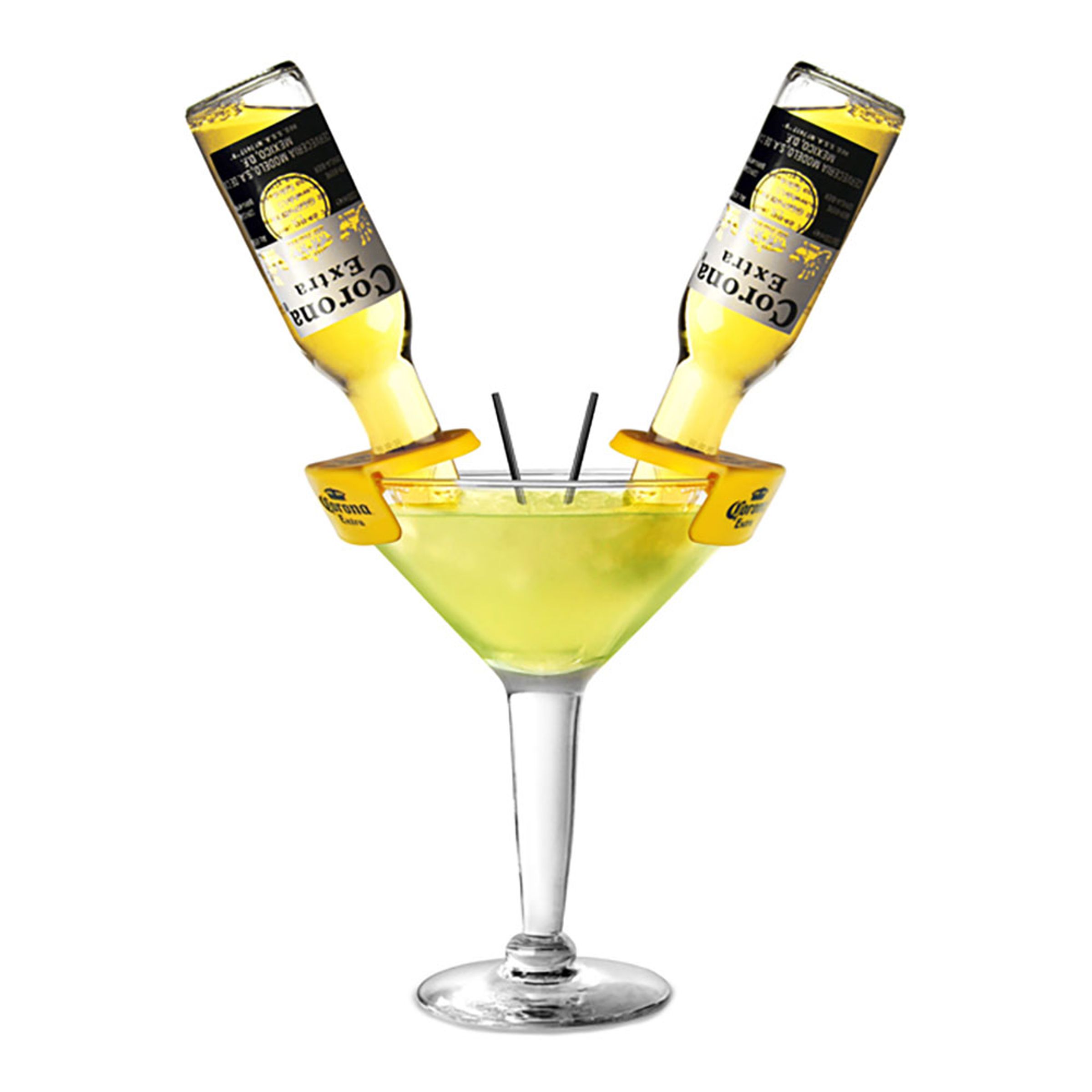 Läs mer om Stort Martiniglas med Corona Flaskhållare