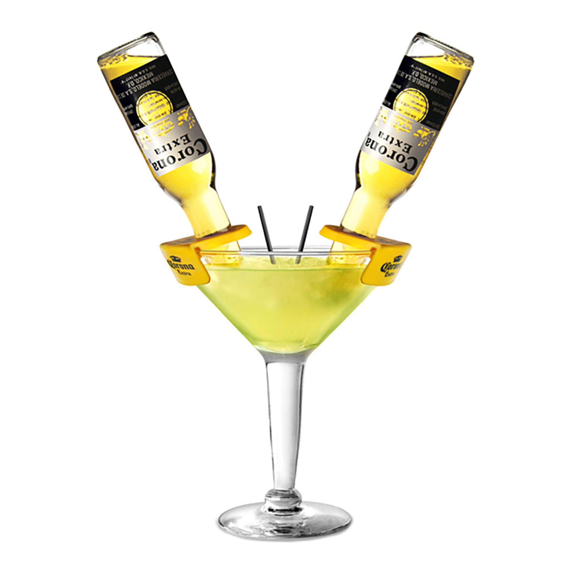 Stort Martiniglas Med Corona Flaskh llare Present presenttips