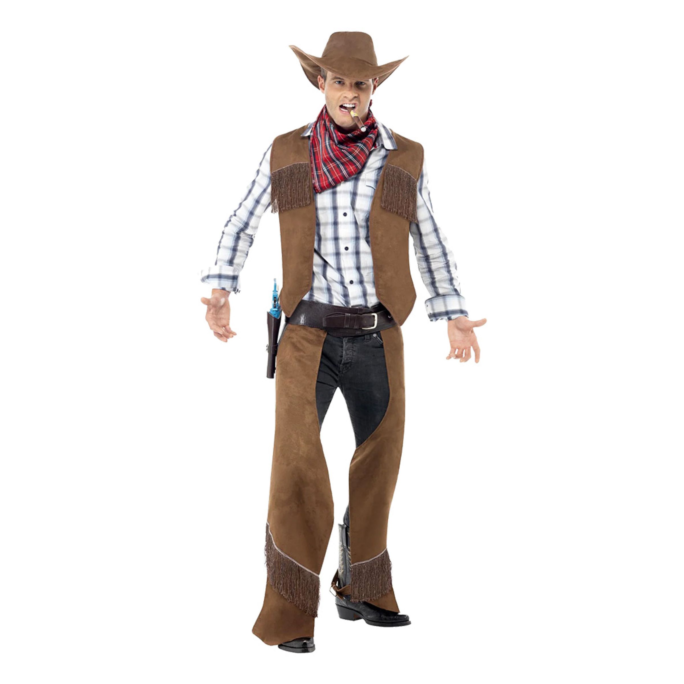 Cowboy Brun Maskeraddräkt - One size | Hem - Maskerad - Maskeraddräkter - Herrdräkter | Pryloteket