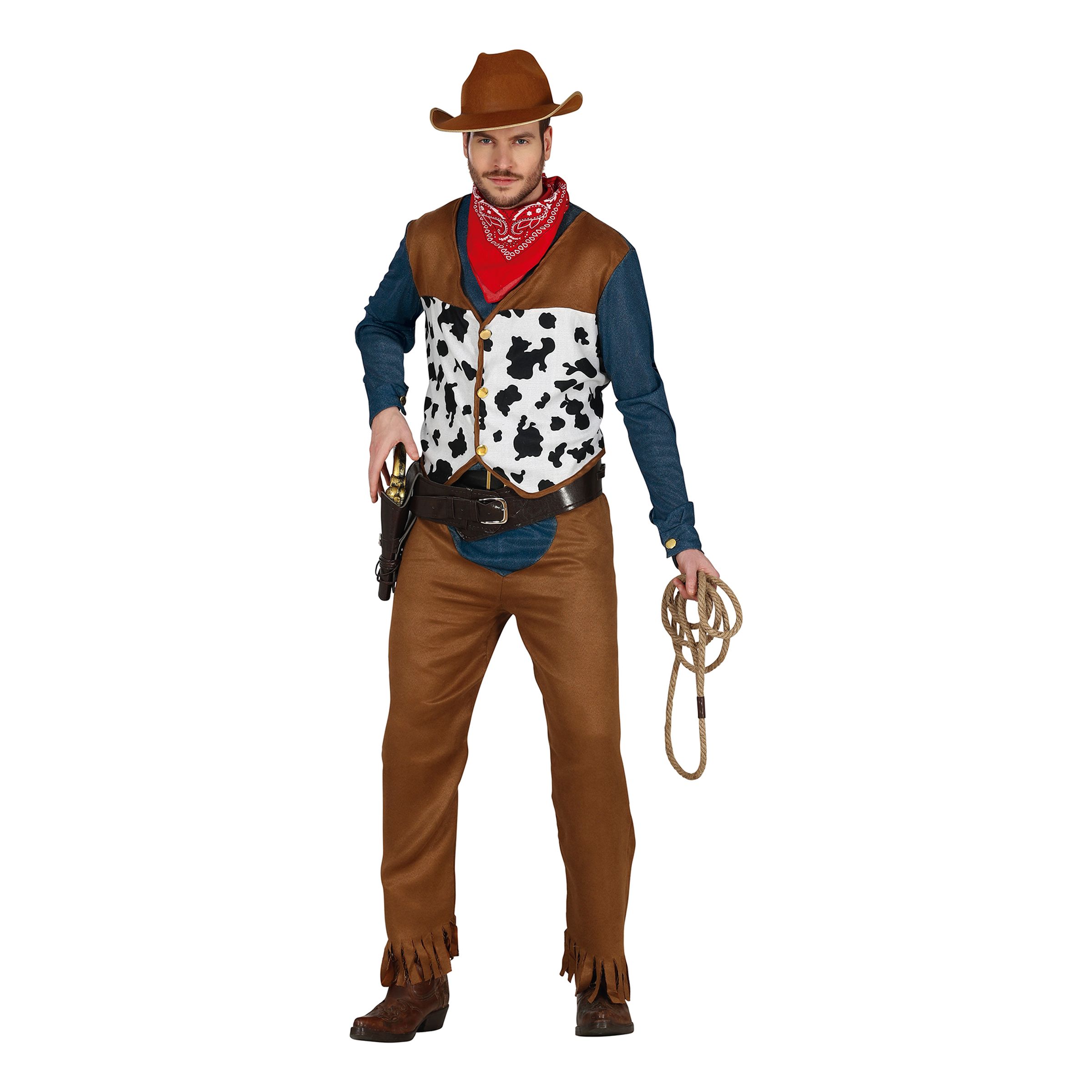 Cowboy Maskeraddräkt - Medium | Hem - Maskerad - Maskeraddräkter - Herrdräkter | Pryloteket