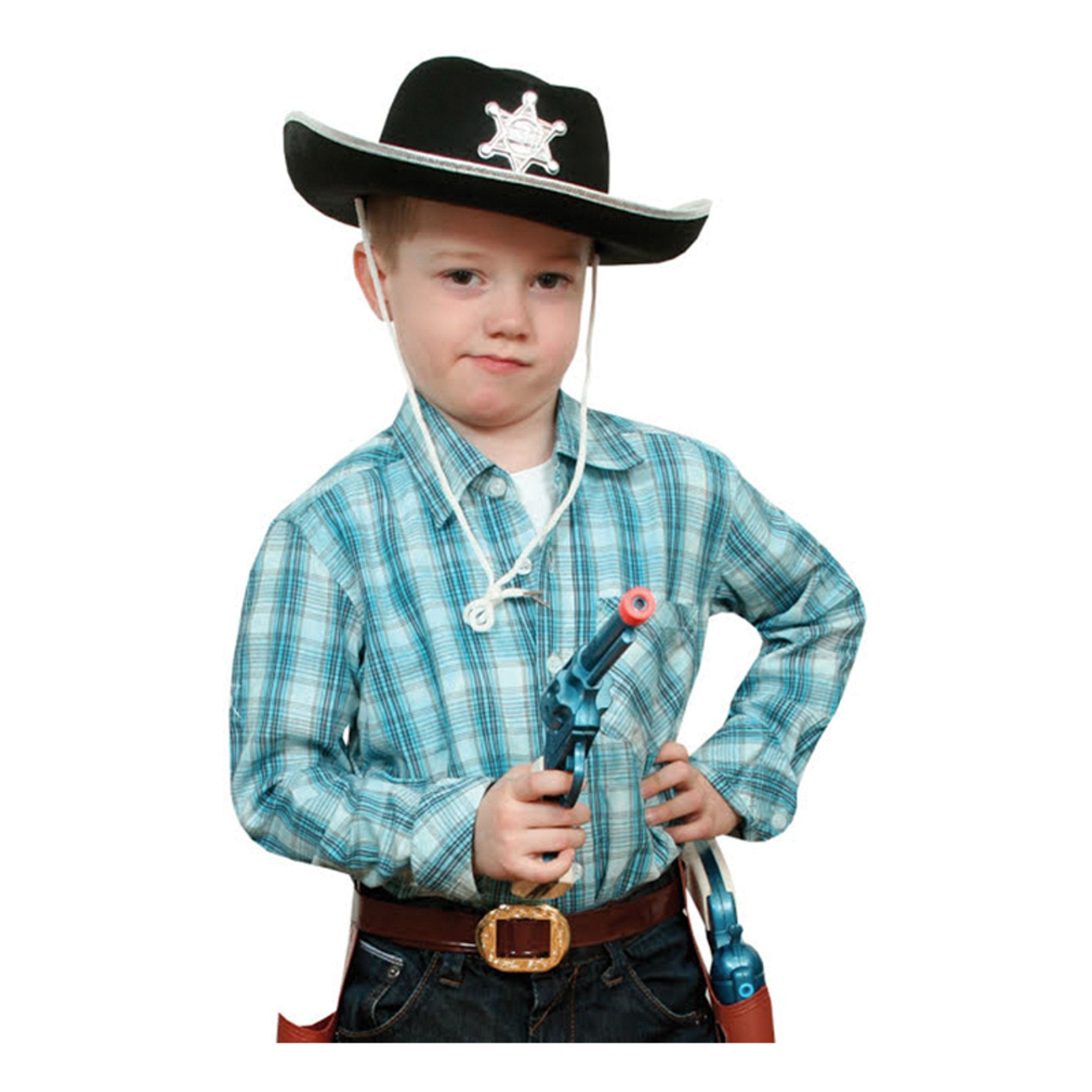 Cowboyhatt Barn Svart - One size