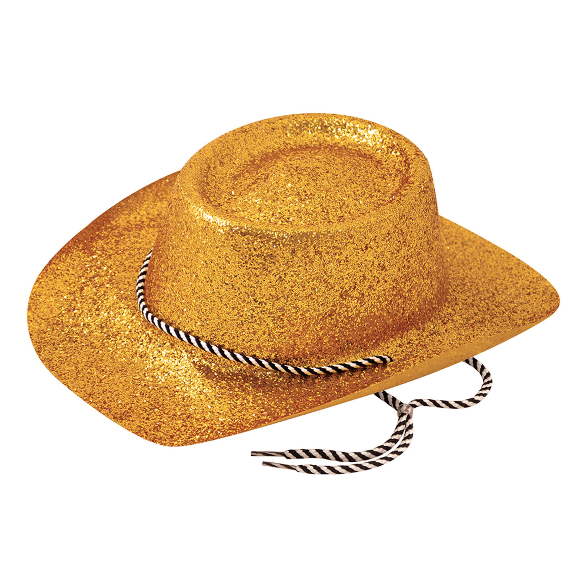 Cowboyhatt Guld Glitter - One size