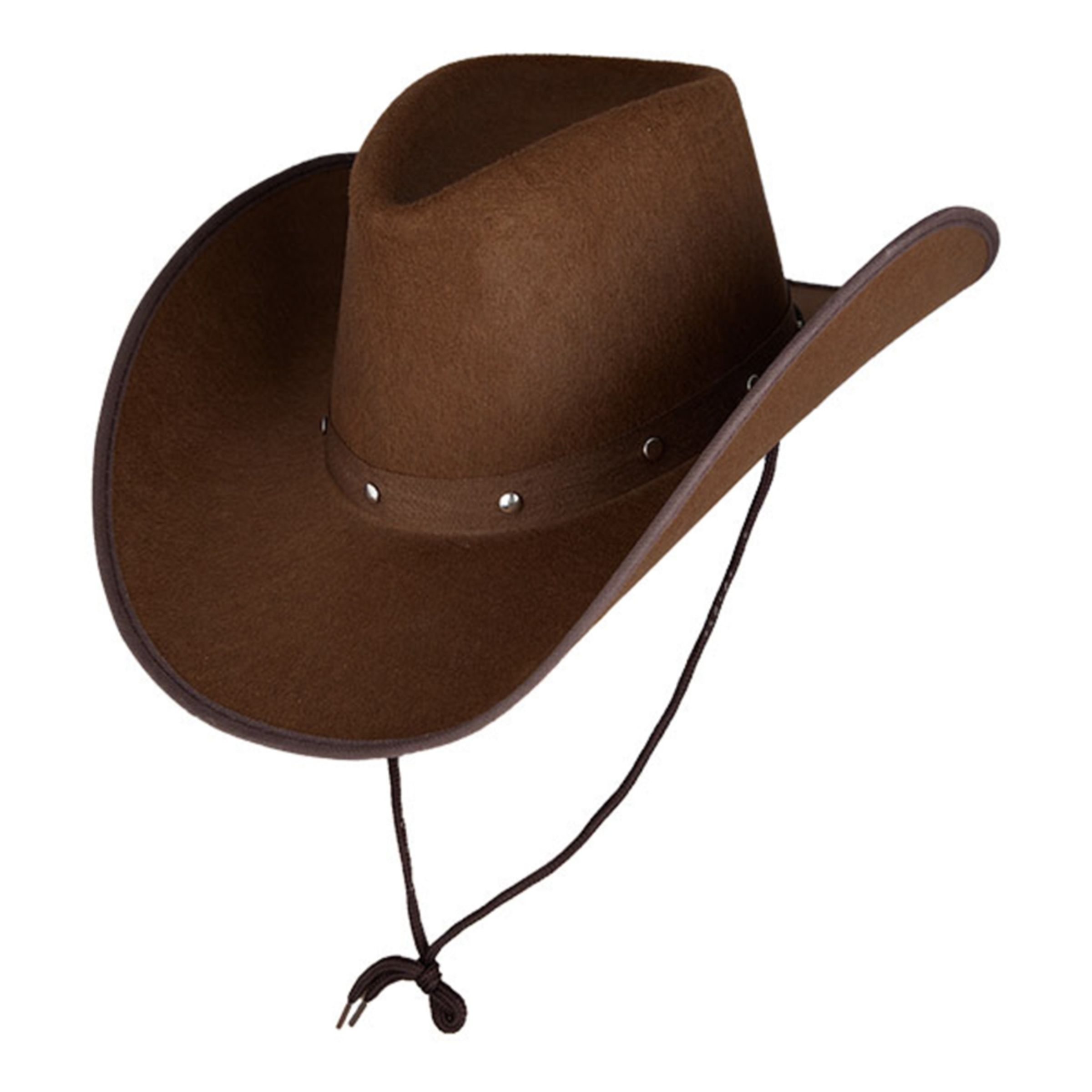 Cowboyhatt Mörkbrun - One size