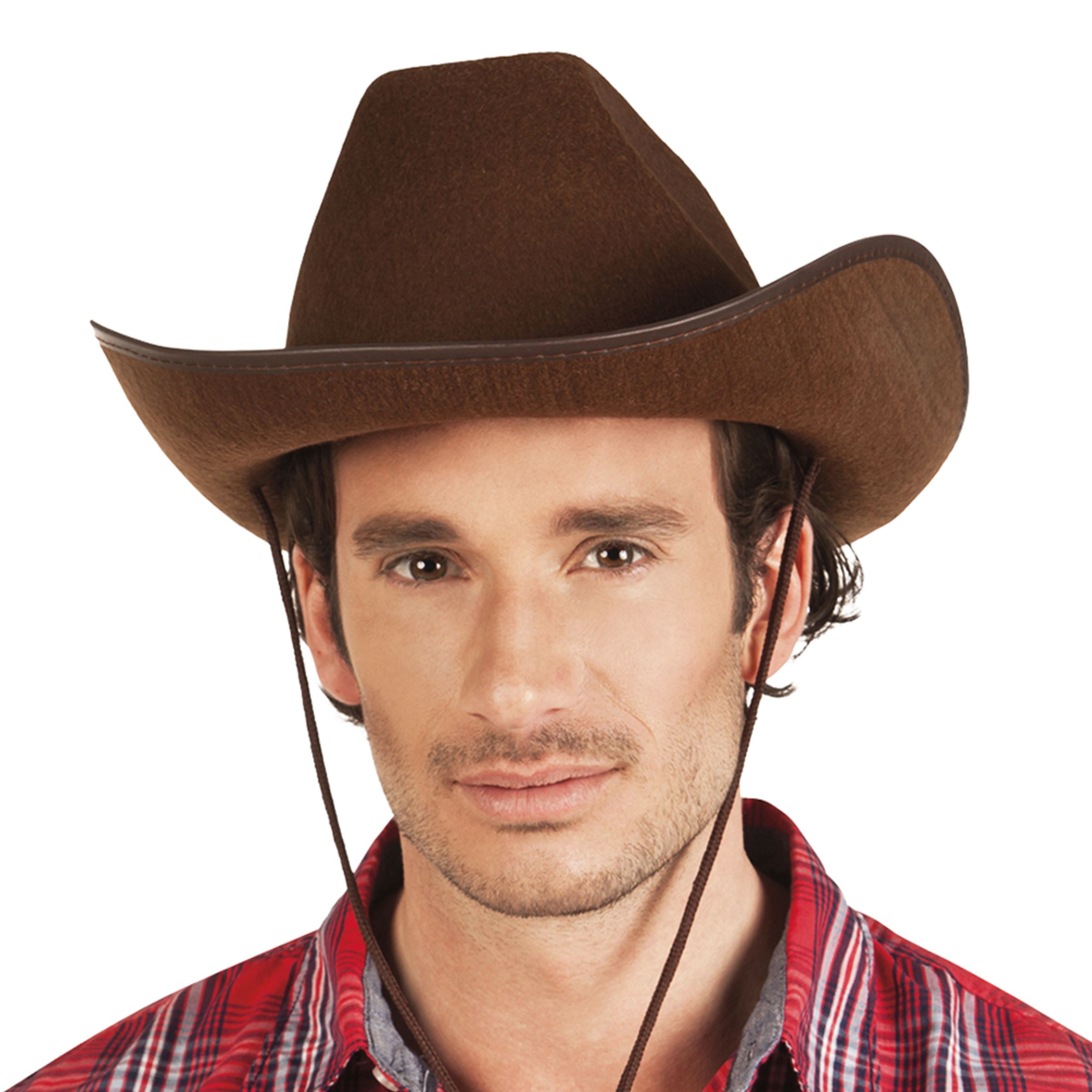 Läs mer om Cowboyhatt Rodeo Brun - One size
