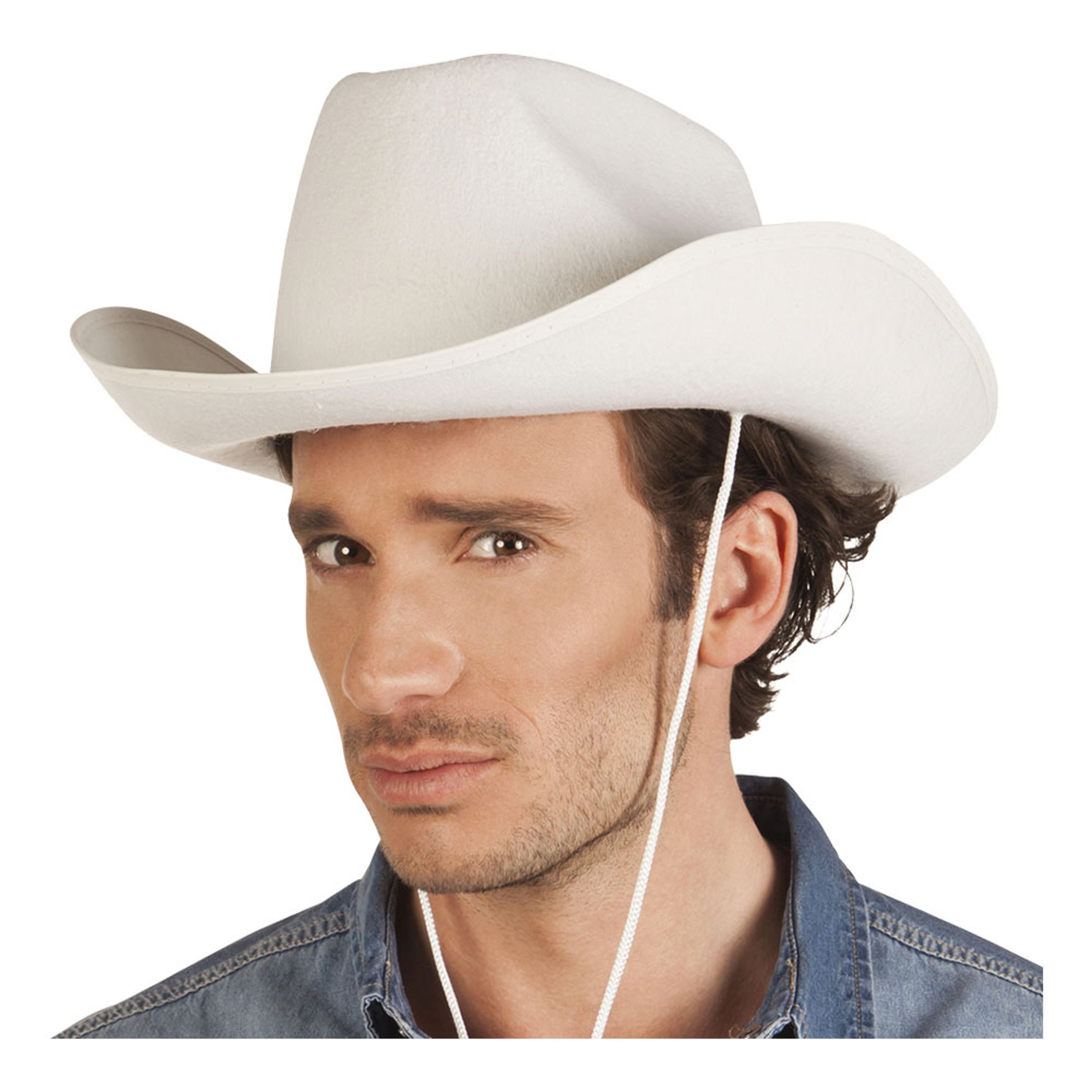 Cowboyhatt Rodeo Vit - One size