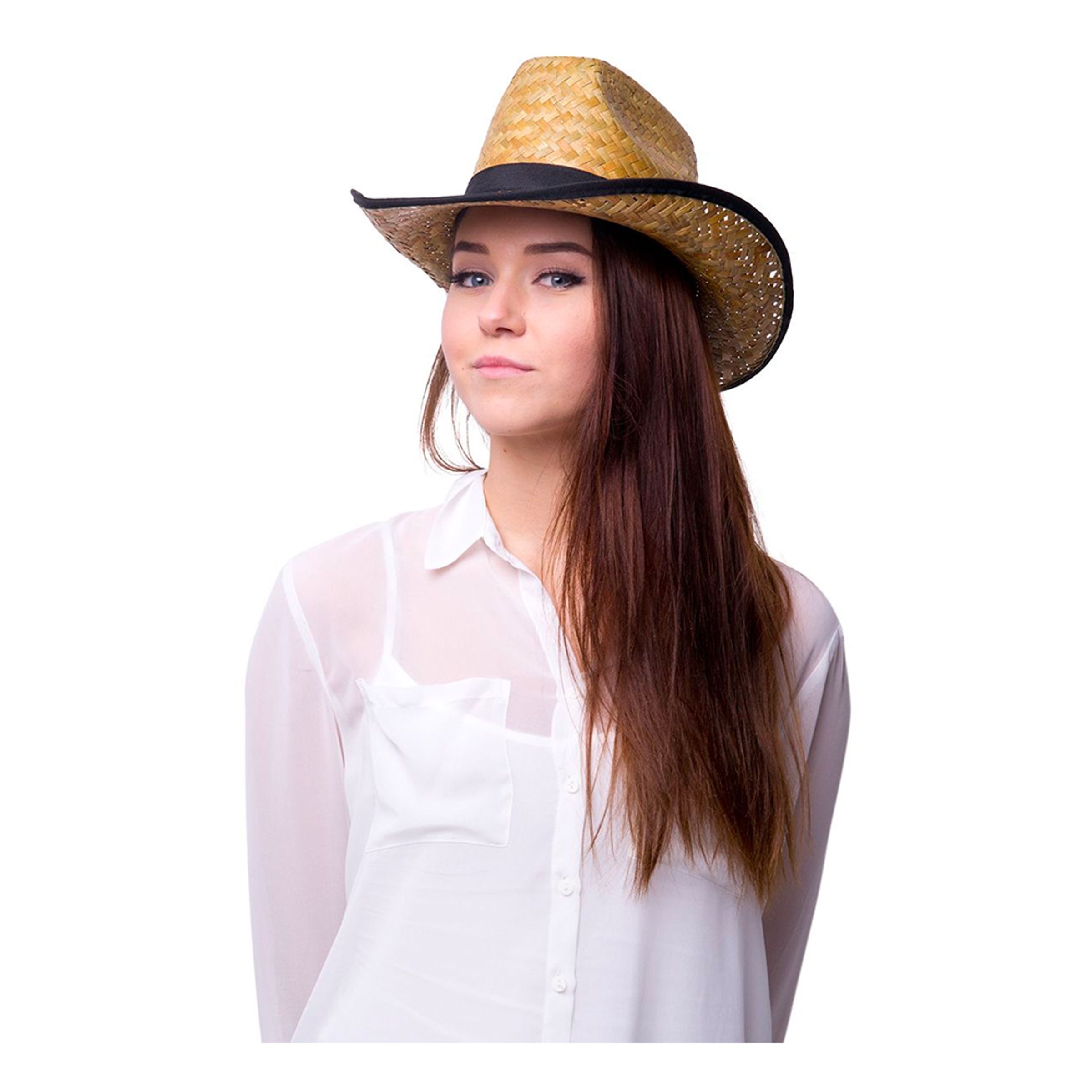 Cowboyhatt Strå - One size
