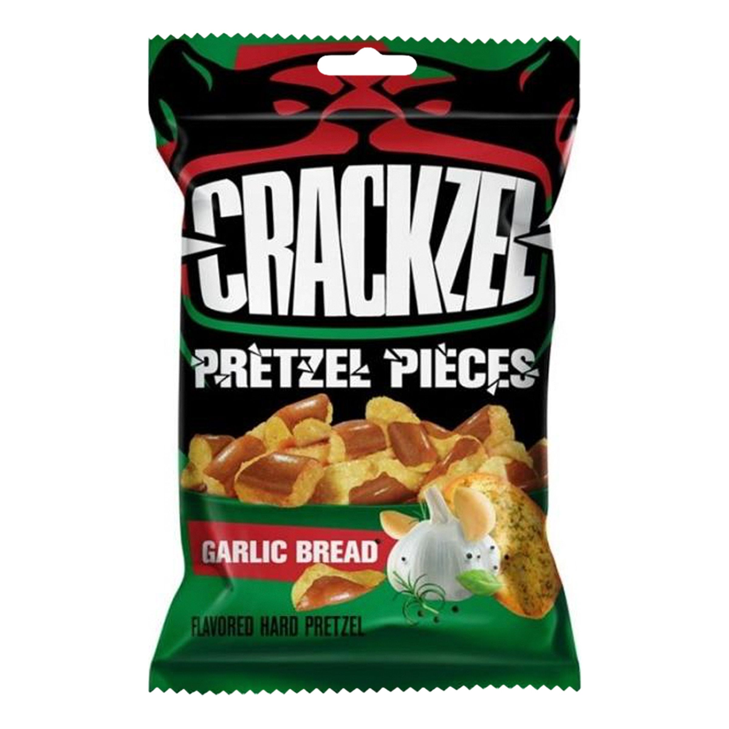 Crackzel Pretzel Pieces Garlic Bread - 85 gram | Snacks//Hem//Godis & Läsk | PartyOutlet