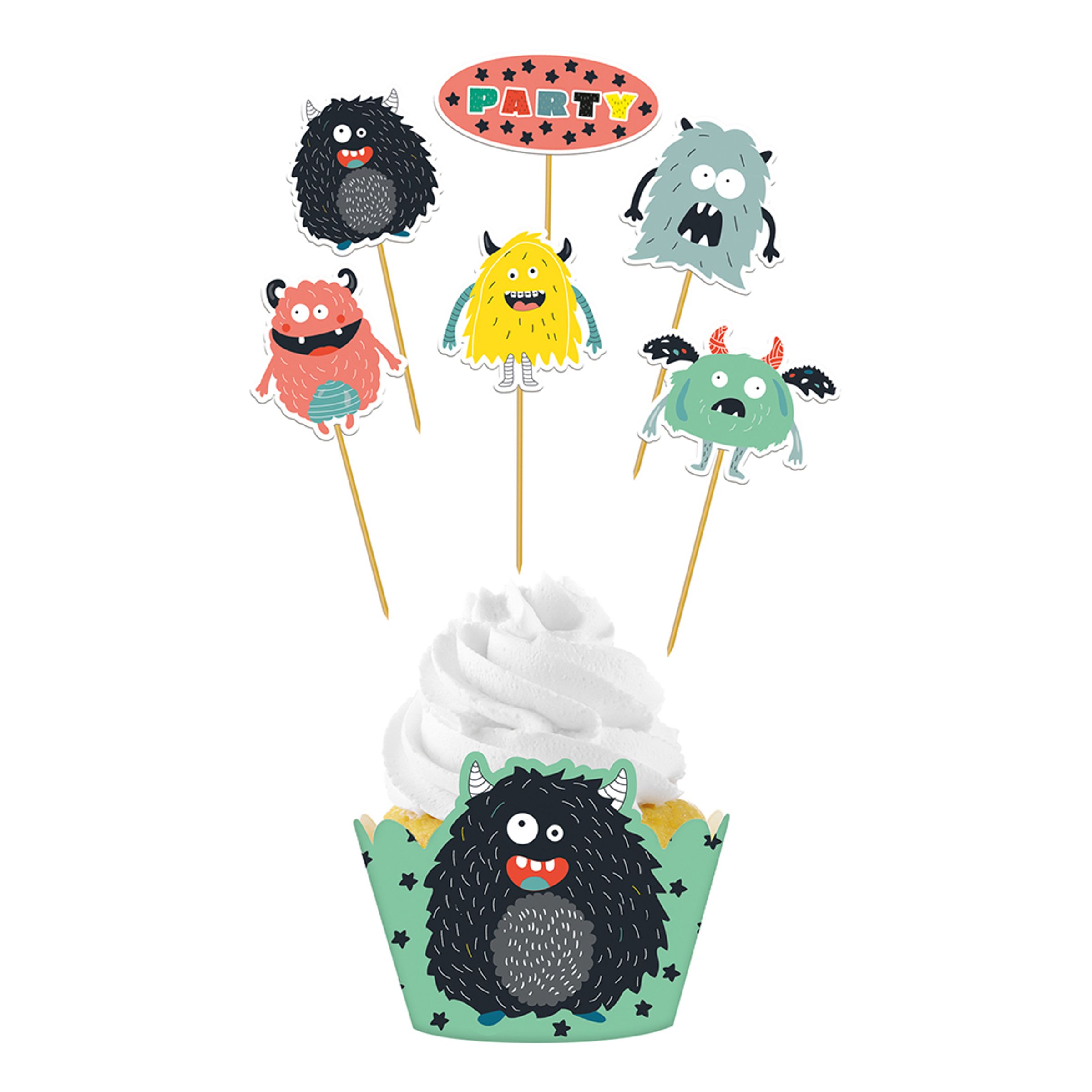 Cupcake Kit Monster Bash - 6-pack