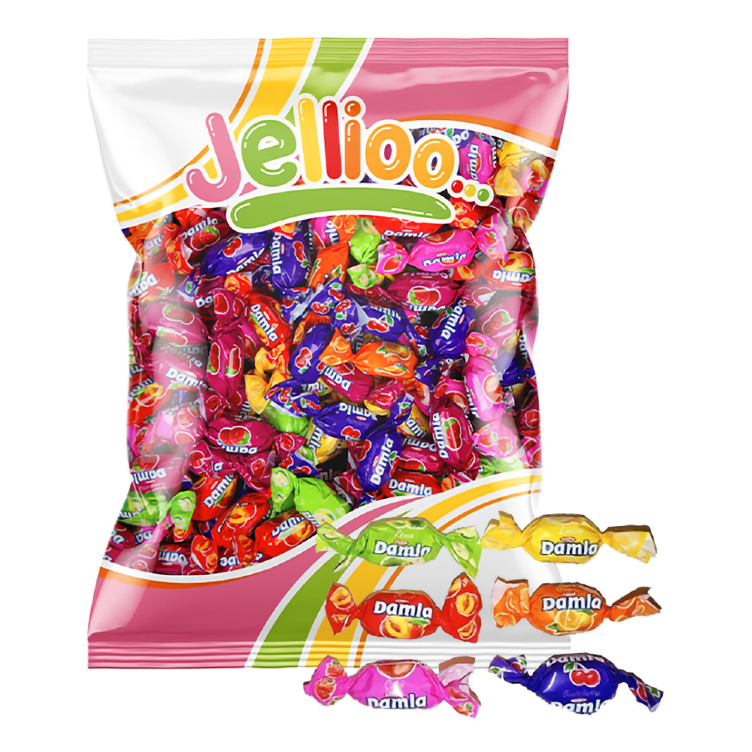 Damla Assorted Soft Candy Storpack - 1 kg | Hem - Godis & Läsk - Godis - Kola | Party Outlet