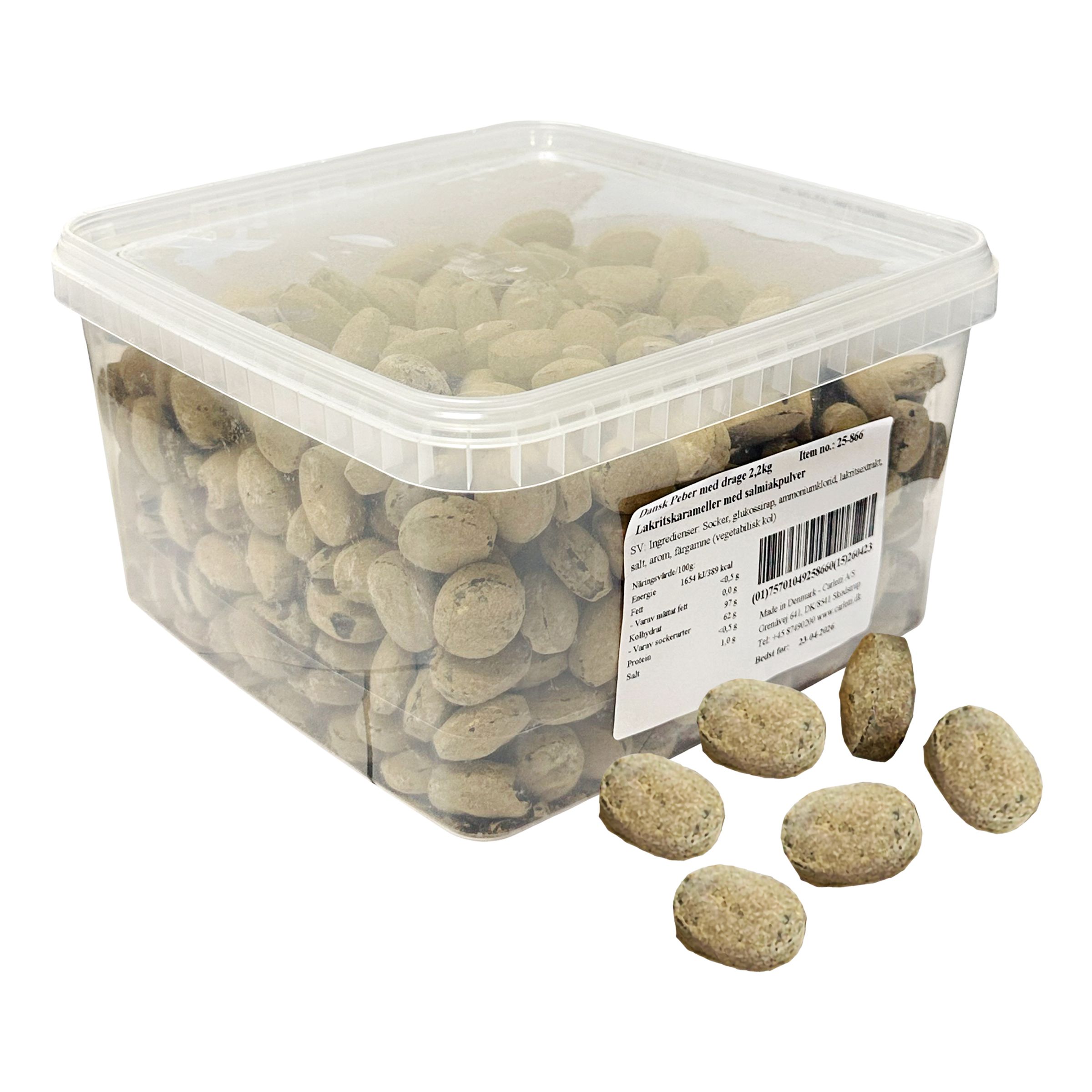 Dansk Peber Med Dragé Økonomipakke - 2,2 kg