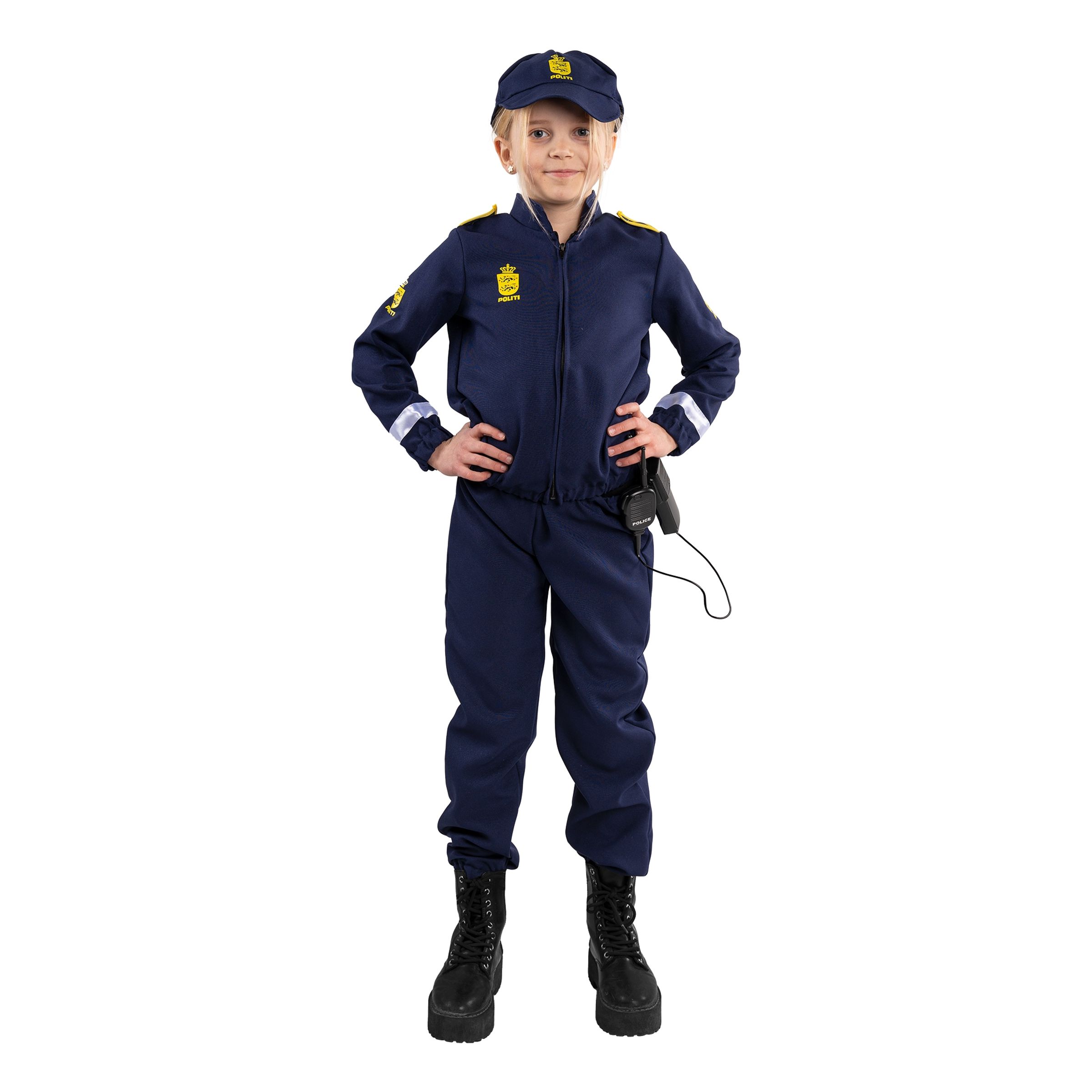 Läs mer om Dansk Polis Barn Maskeraddräkt - Small