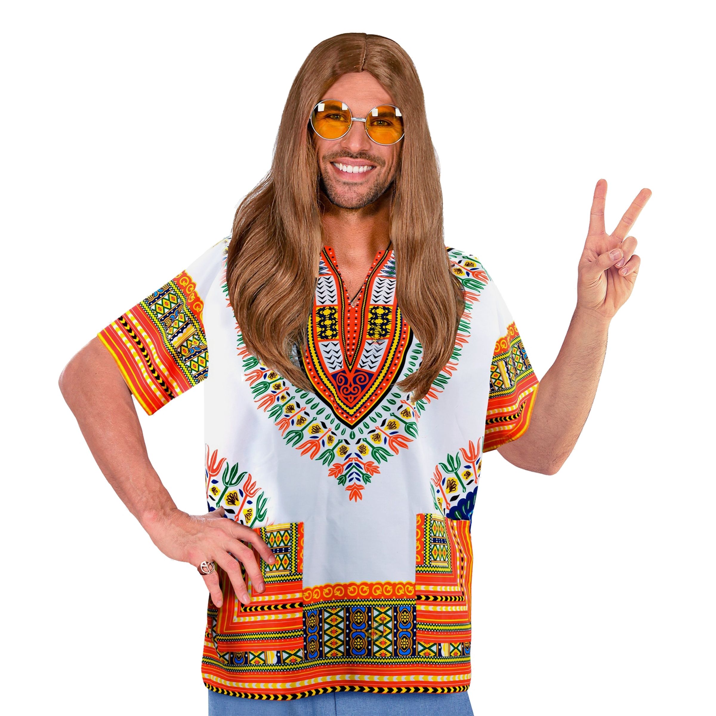 Dashiki Skjorta Herr - Small/Medium