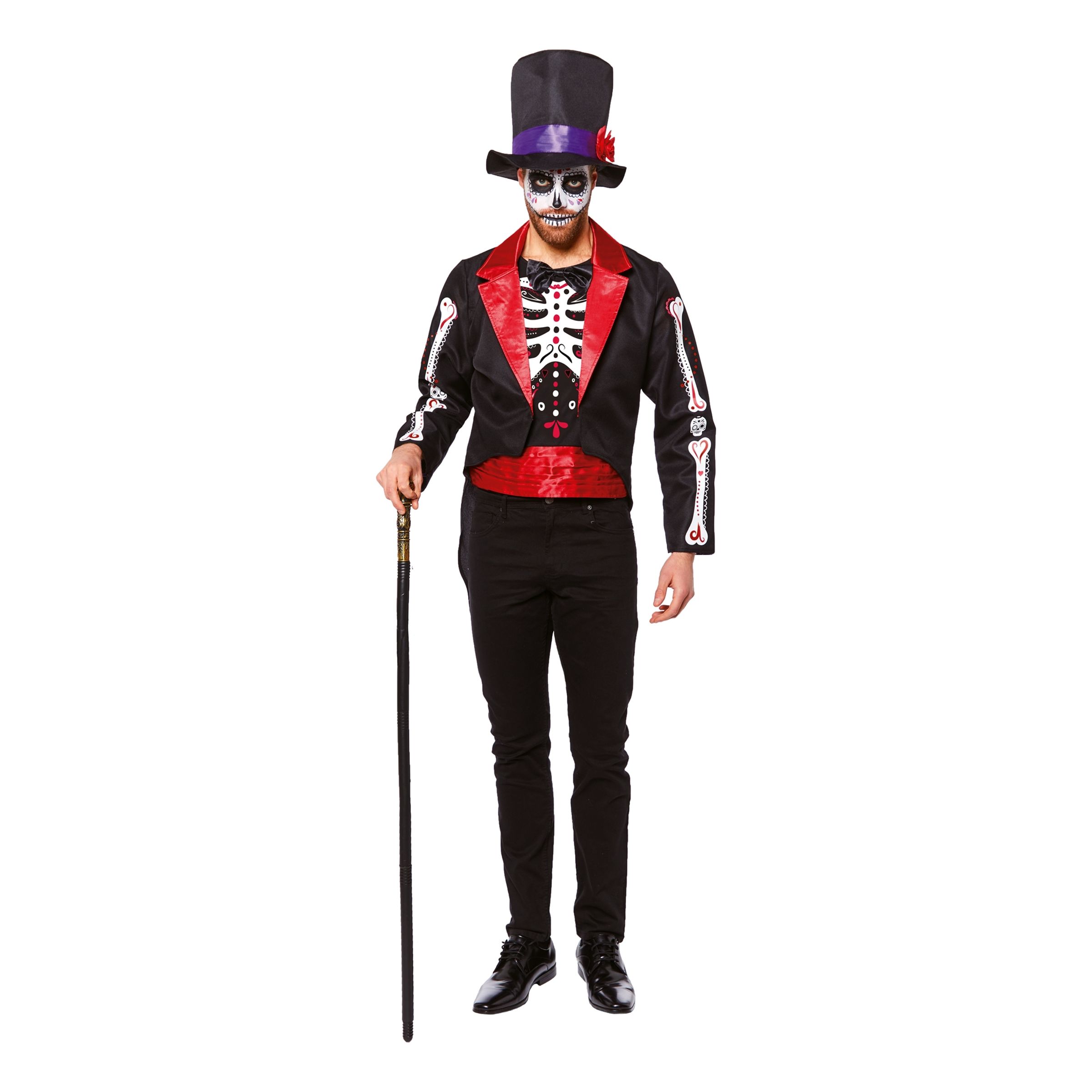 Läs mer om Day of the Dead Kostym Maskeraddräkt - Plus size