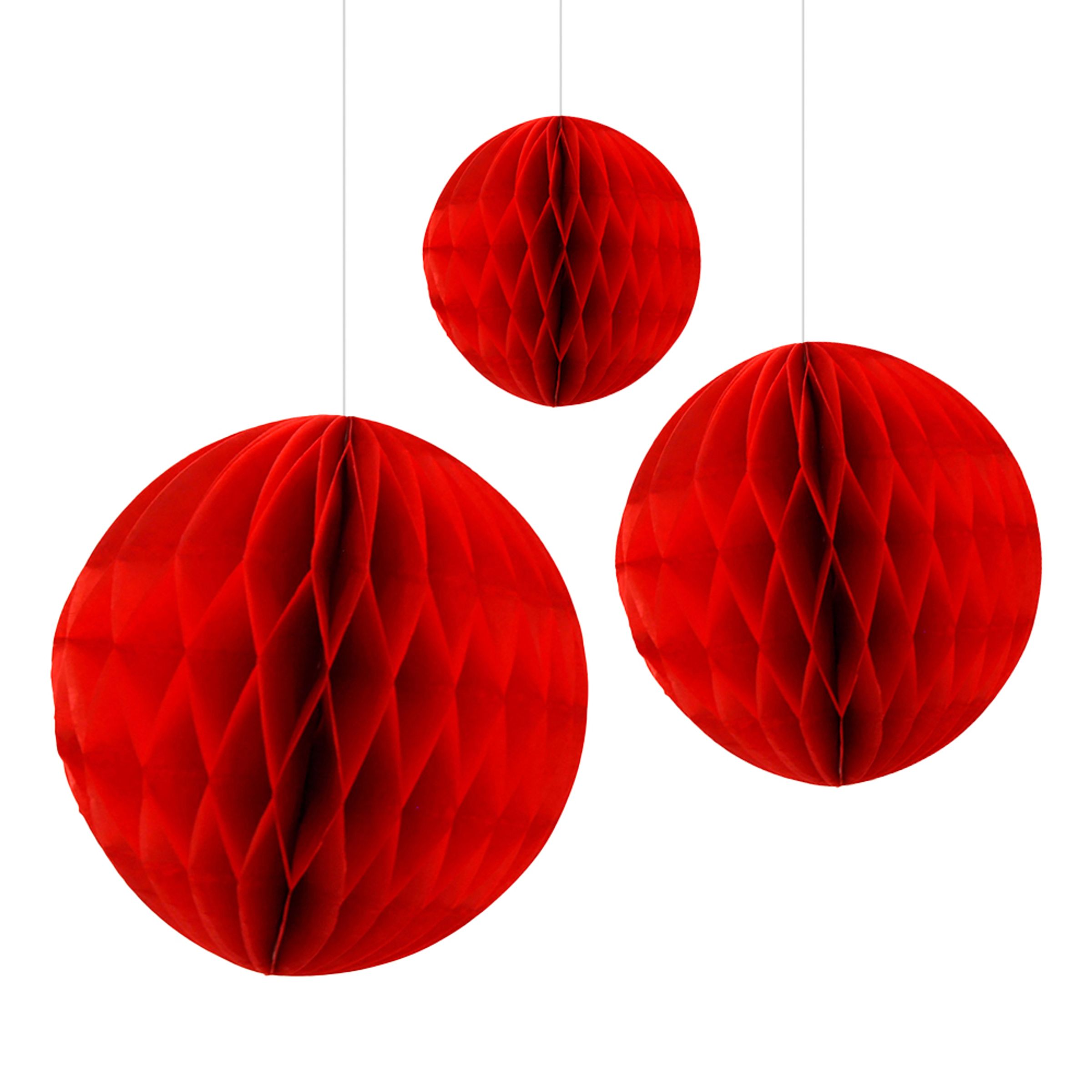 Dekorationsboll Bikupa Röd - 10 cm (8-pack)