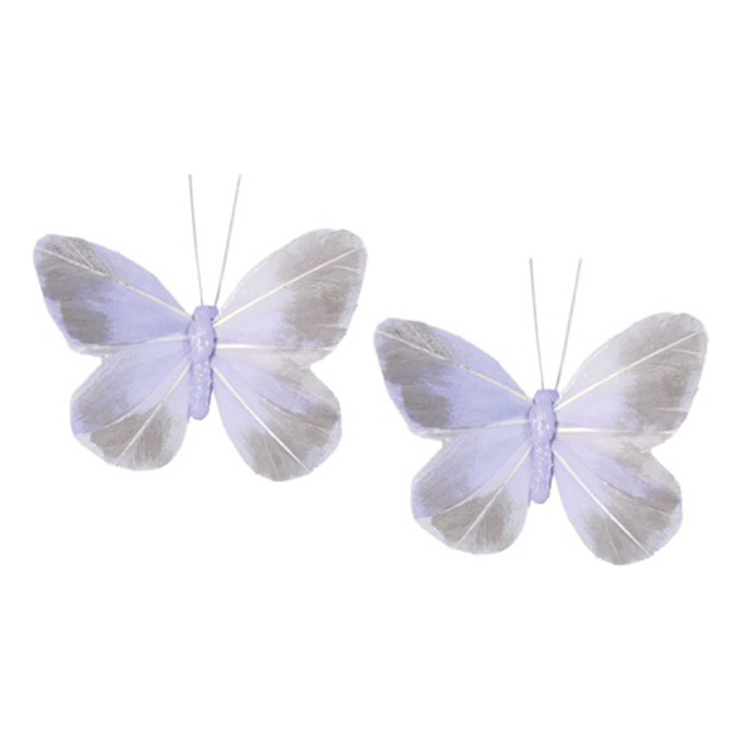 Dekorationsfjärilar Lila - 2-pack