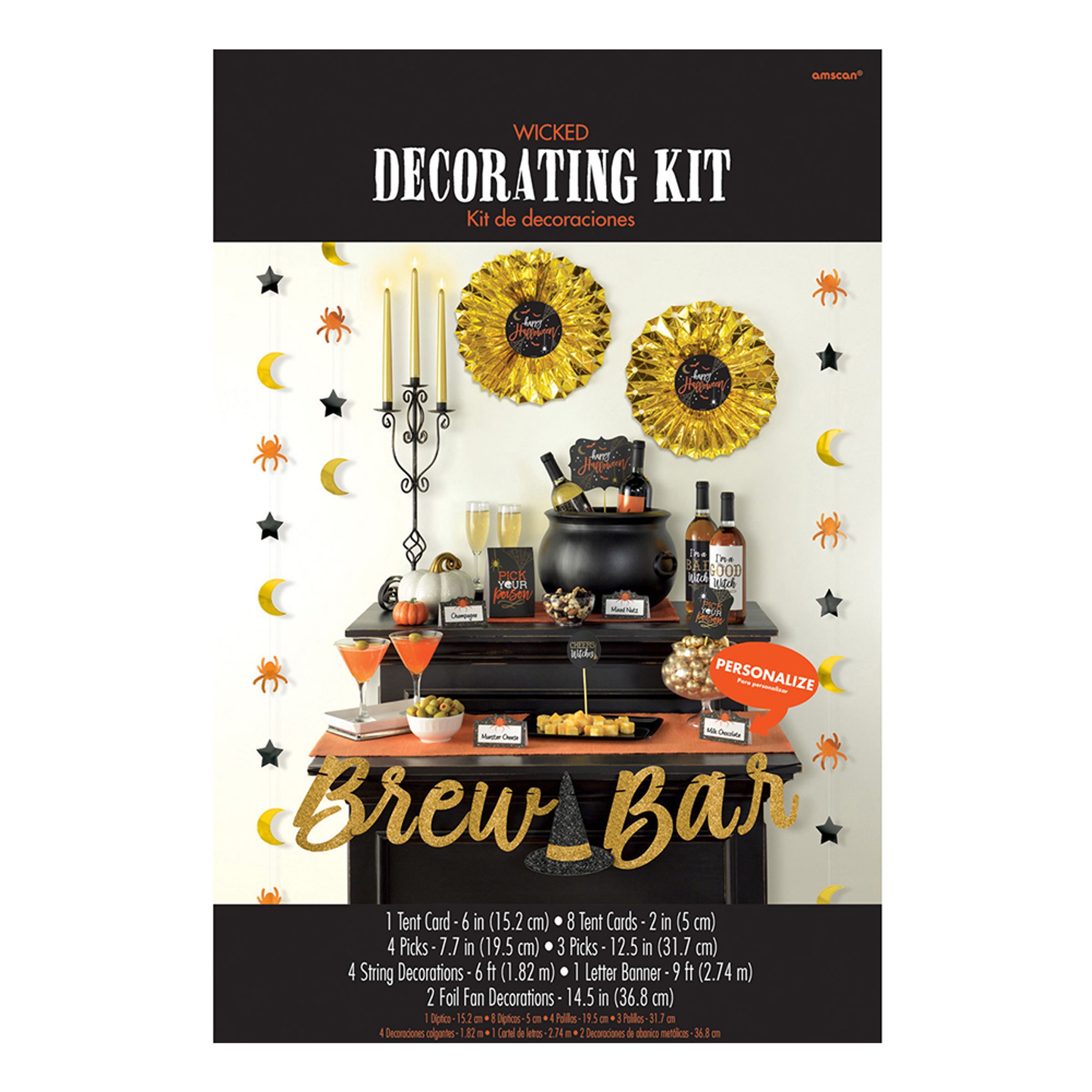 Dekorationskit Halloween Brew Bar - 23-pack