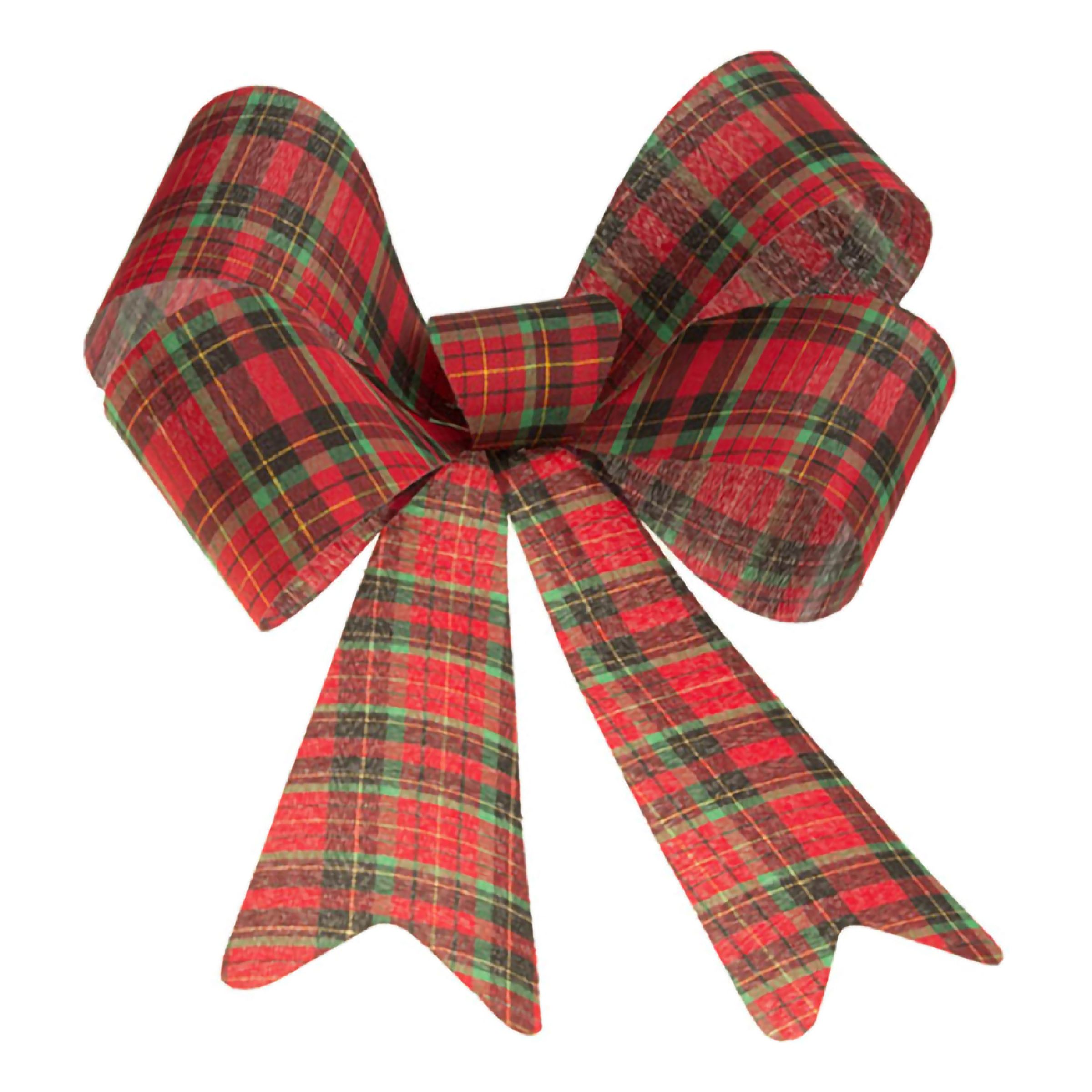 Dekorationsrosett Rutig Jul | Hem - Teman - Högtider - Jul - Juldekorationer | Maskeradspecialisten