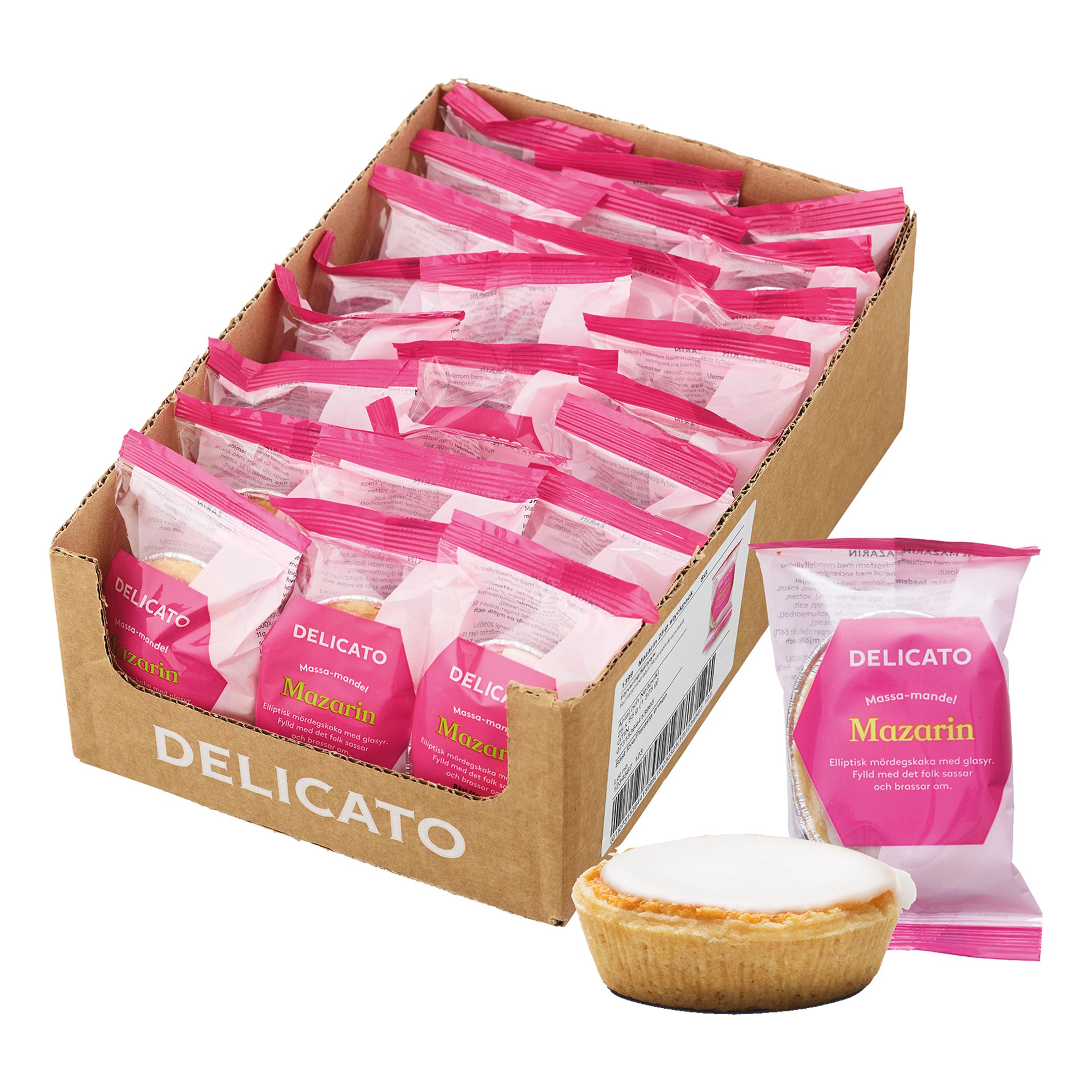 Delicato Mazarin Storpack - 25-pack | Hem - Godis & Läsk - Skafferi - Kex & Kakor | Pryloteket