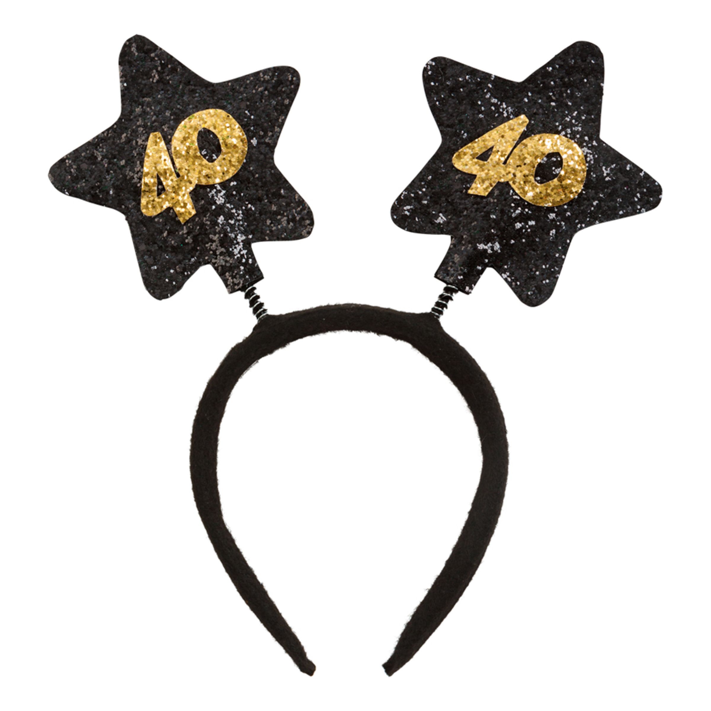 Hårbøjle 40 Birthday Star