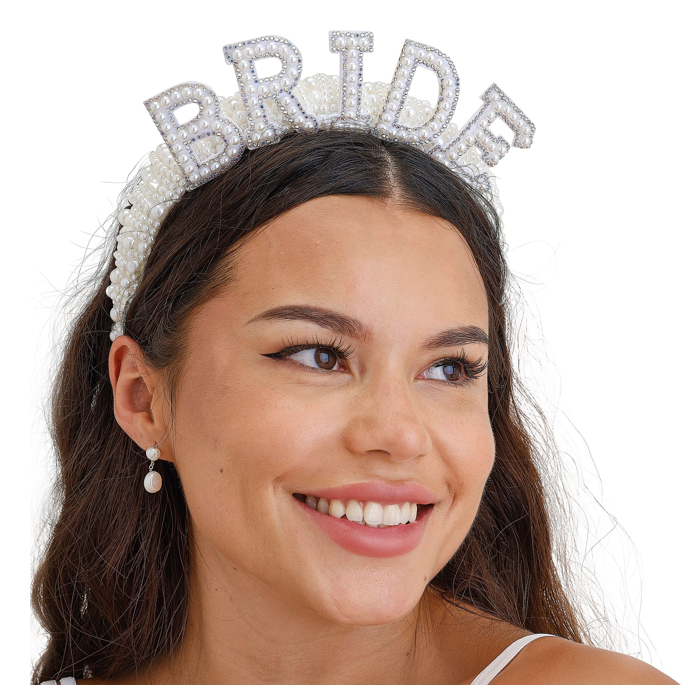Läs mer om Diadem Bride med Pärlor - One size