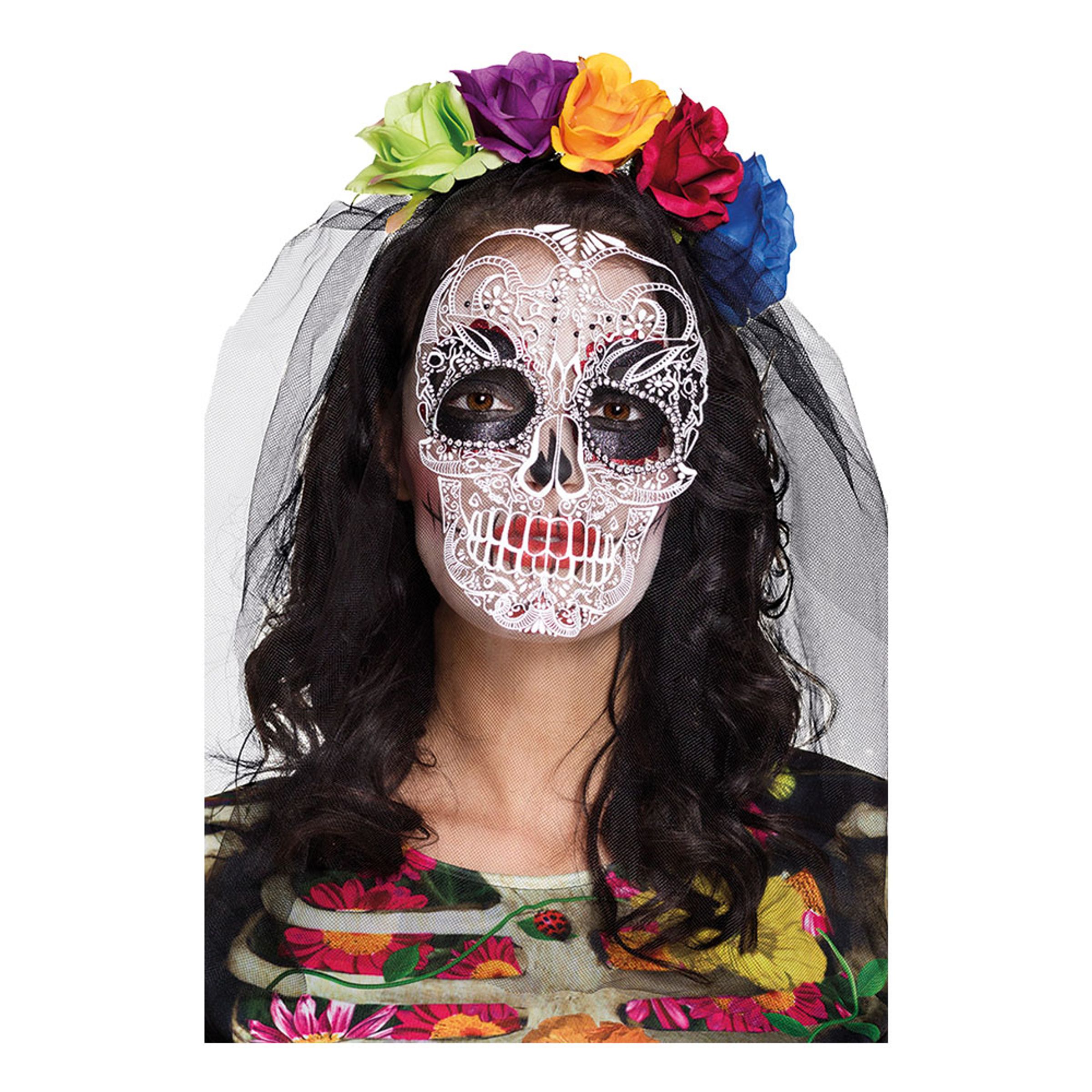 Diadem med Mask Day of the Dead - One size