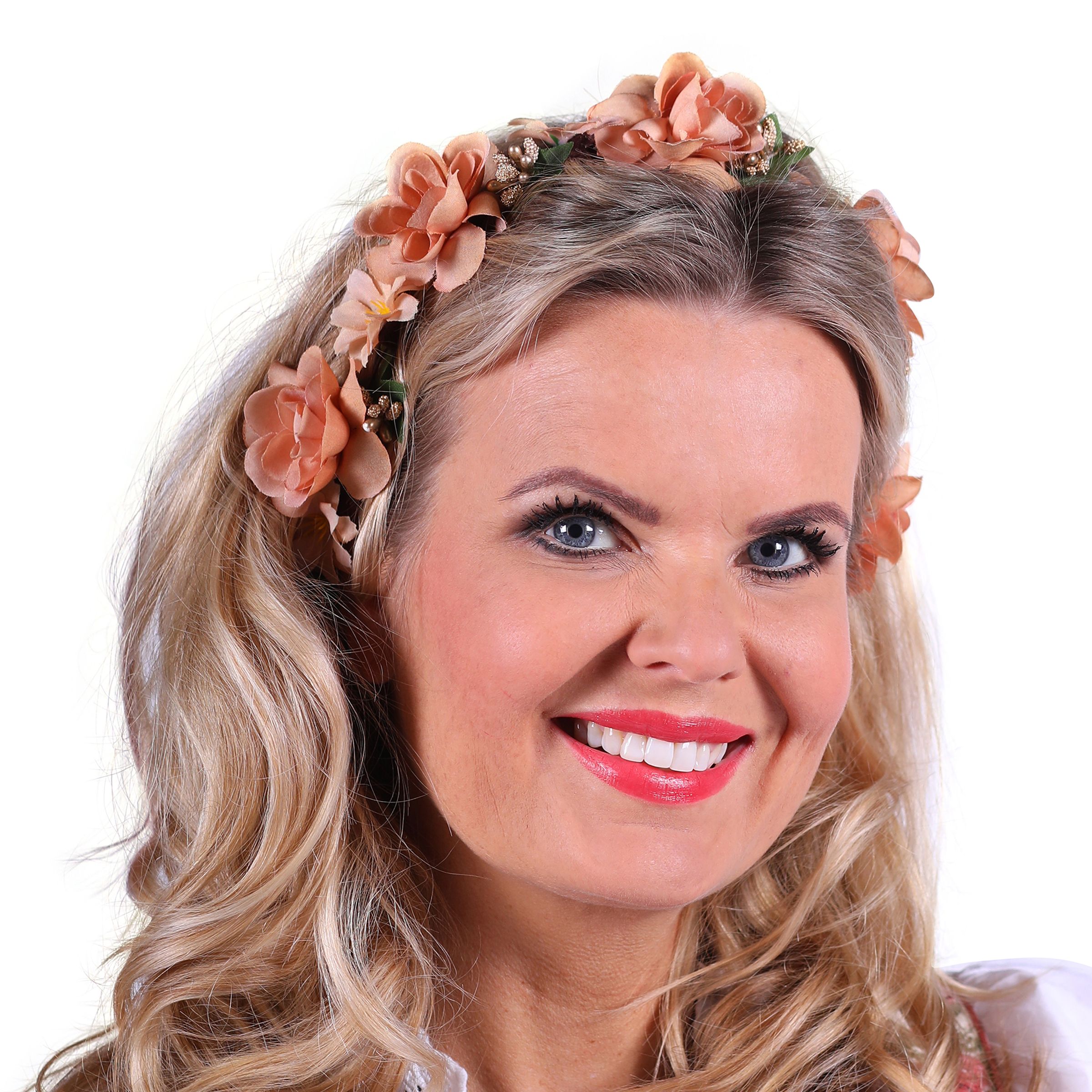 Diadem Dirndl Blommor - One size | Hem - Teman - Högtider - Oktoberfest | Maskeradspecialisten